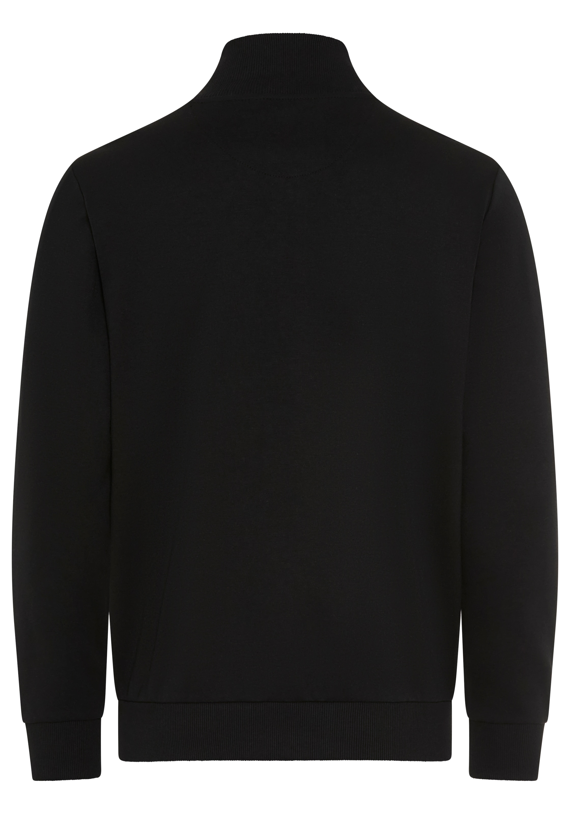 Bruno Banani Sweatjacke mit Karosteppung im oberen Bereich