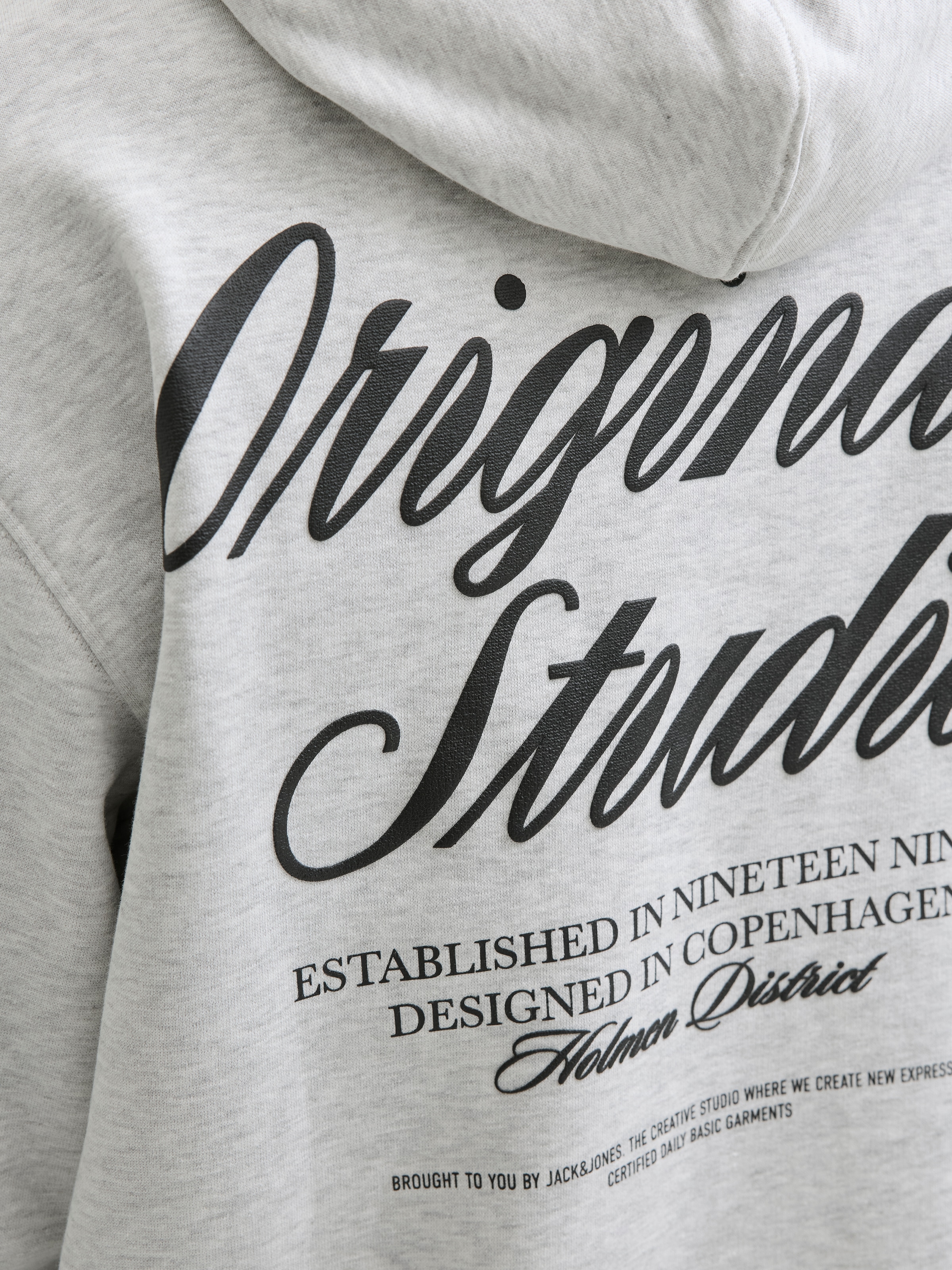 Jack & Jones Kapuzensweatshirt »JORNORREBRO TYPO BACK SWEAT HOOD SN«