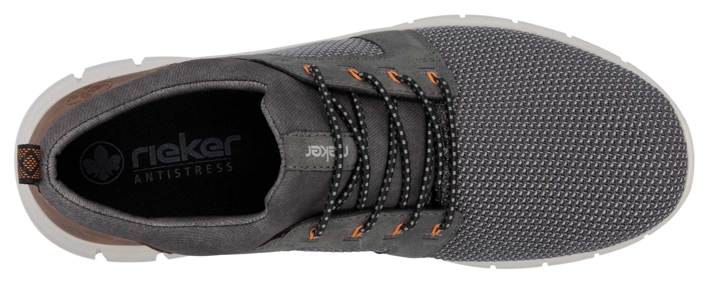 Rieker Slip-On Sneaker, Schlupfschuh, Halbschuh, Freizeitschuh mit Gummizug, zum Schlupfen