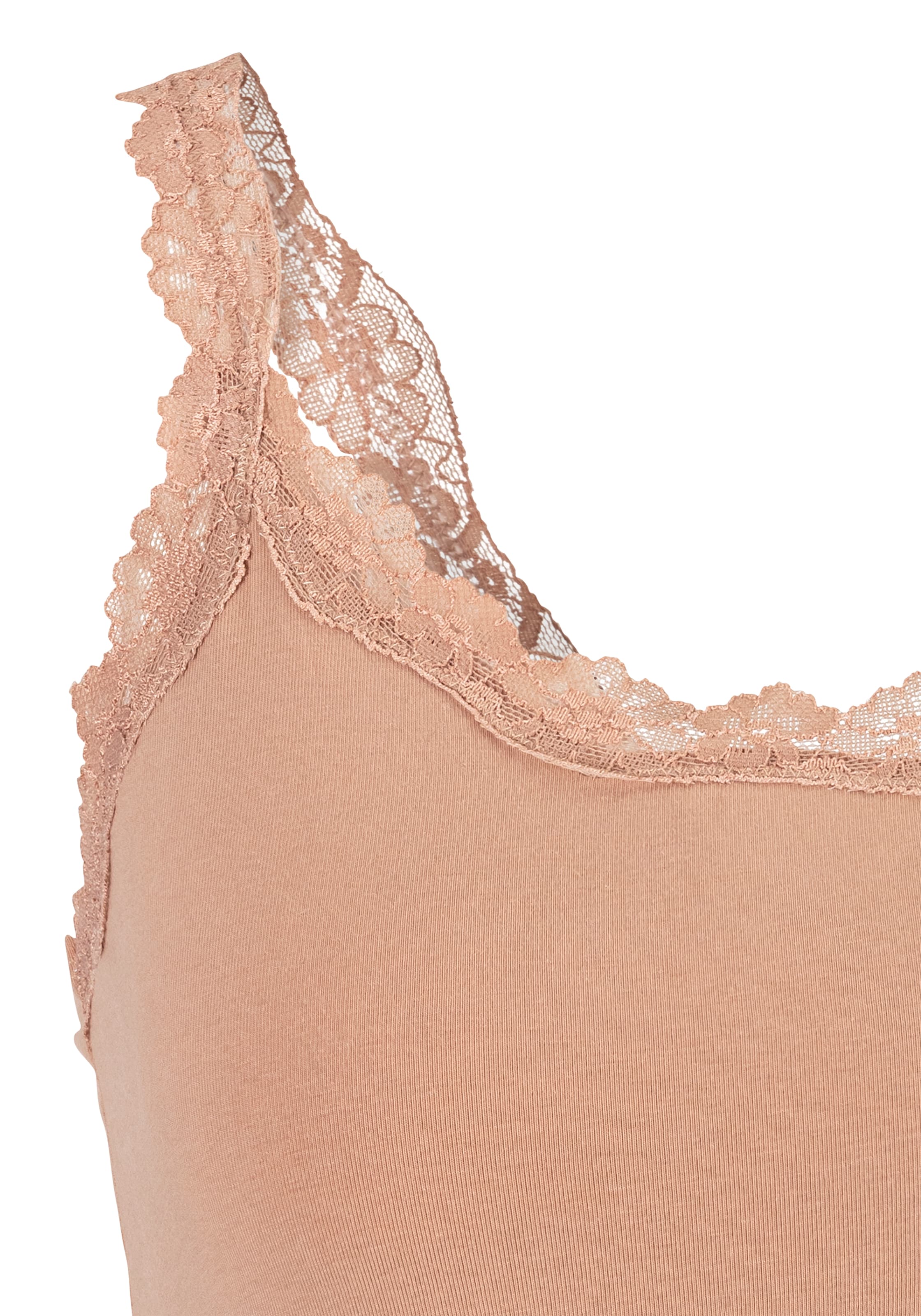 LASCANA Unterhemd, (2er-Pack), mit innenliegendem Bustier, Spaghettiträger-Top, Unterziehshirt