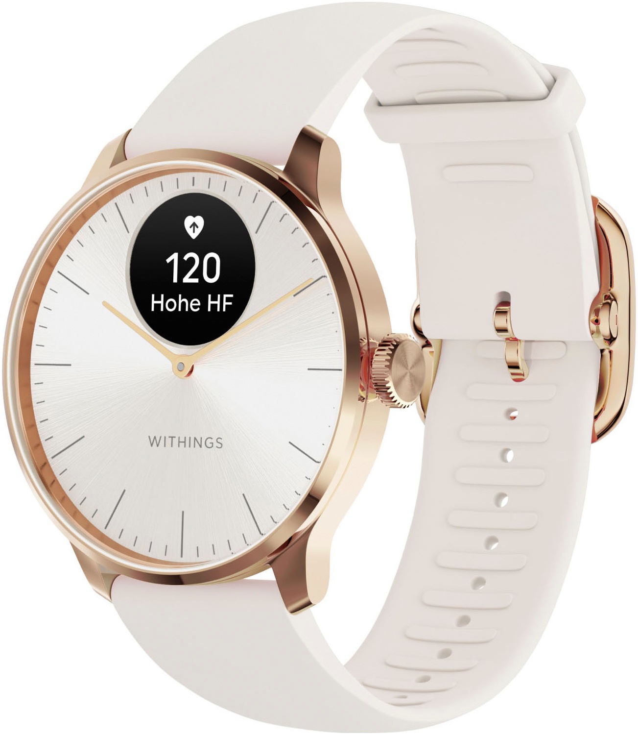WITHINGS Smartwatch »ScanWatch Light 37mm RoseGold, Akku bis 35 Tage, 50 M Wasserdicht« ( / 0, 63 ′′) rosegold
