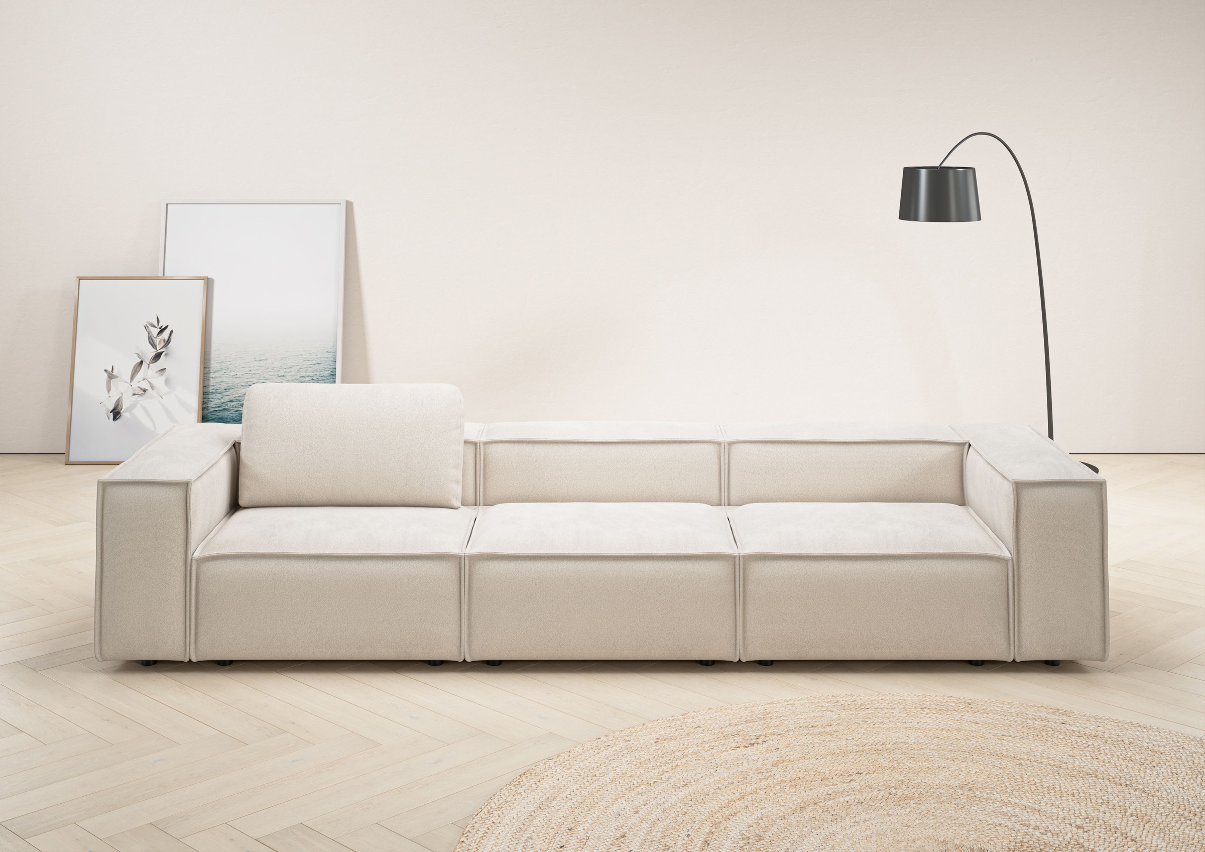 Home affaire 3,5-Sitzer »Watertown, modernes Big-Sofa XXL, 336 cm Breite, a günstig online kaufen