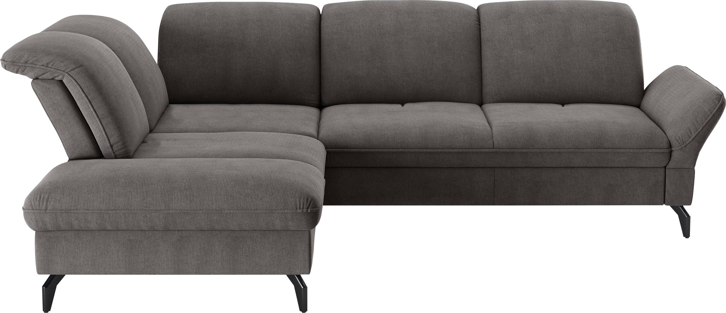 sit&more Ecksofa »Leandro L-Form«, Wahlweise mit Bett-, Kopfteil - und Arml günstig online kaufen