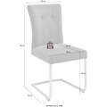 MCA furniture Freischwinger »Calanda«, (Set), 2 St., Aqua Clean, Esszimmerstuhl mit Aqua Clean Bezug, Nosag Federung, belastbar bis 120 kg