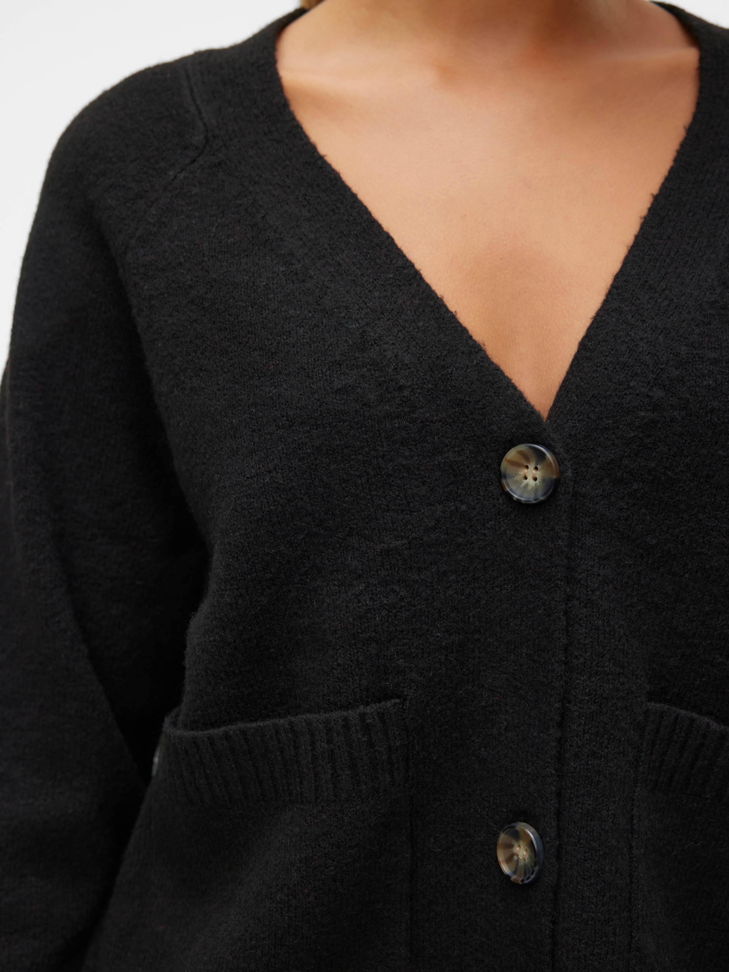 Vero Moda Strickjacke »VMBOOM LS V-NECK BUTTON CARDIGAN GA NOOS«