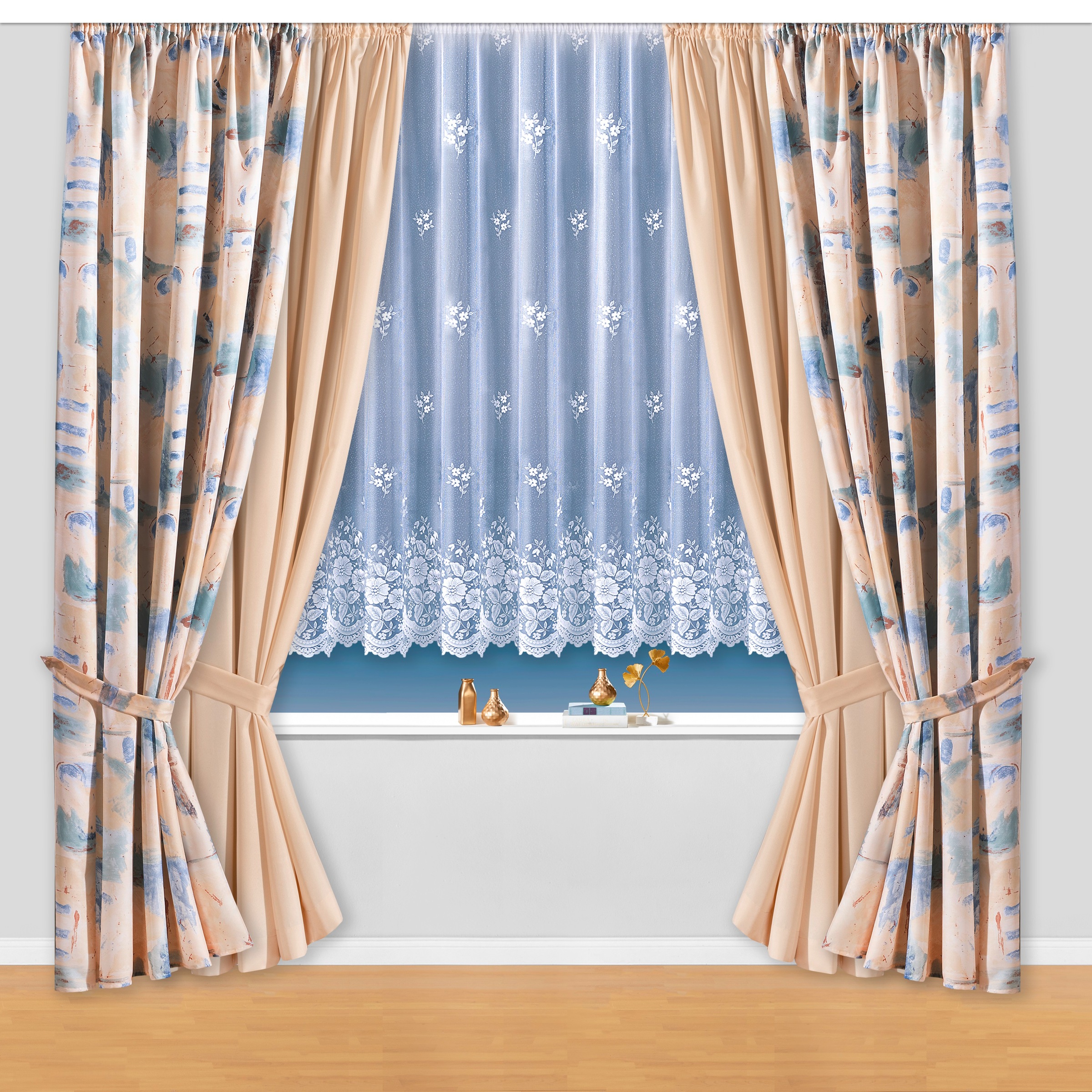 Weckbrodt Vorhang »Matteo«, (1 St.), Satin, bedruckt, leichte Qualität, mit günstig online kaufen