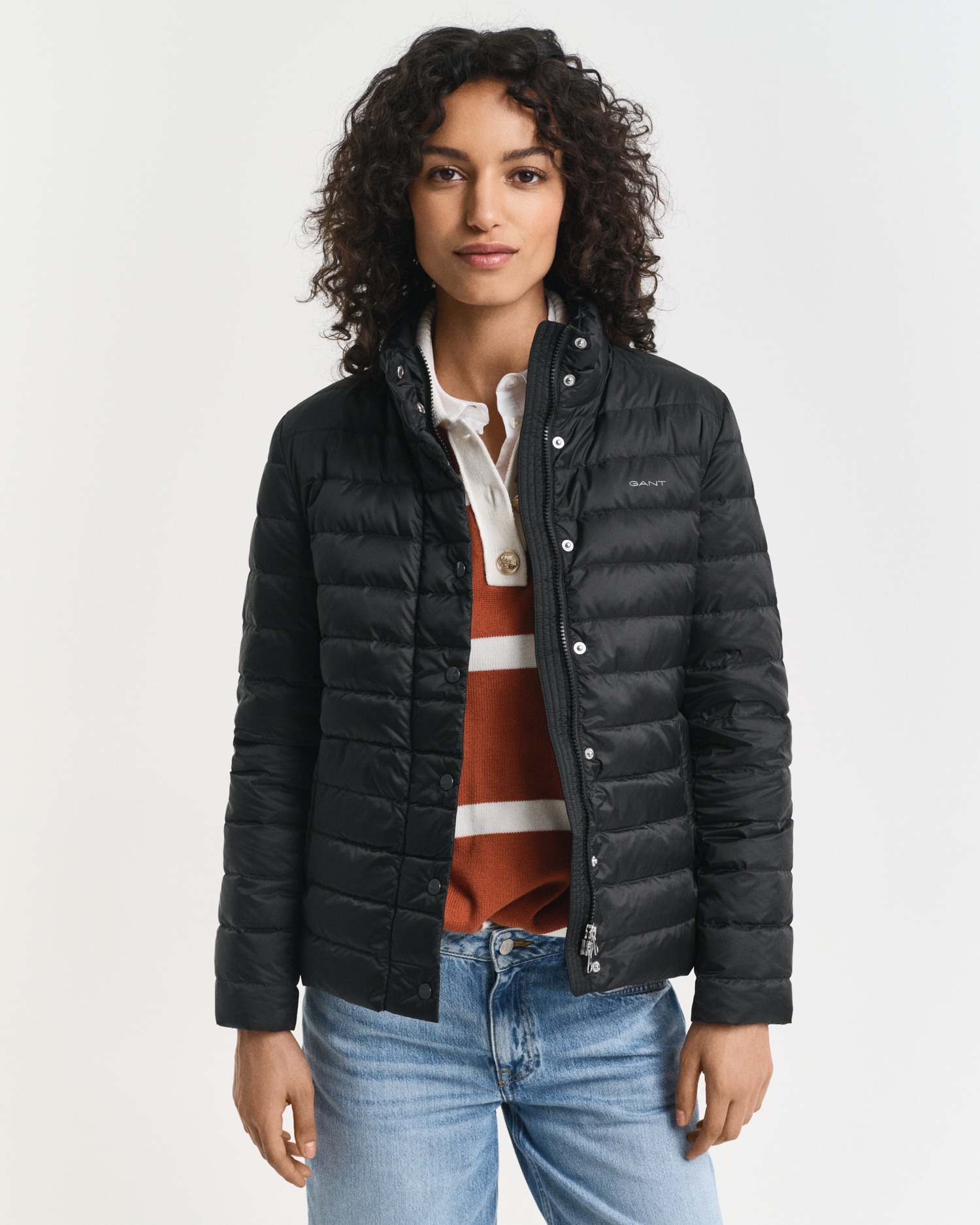 Gant Steppjacke »LIGHT DOWN JACKET« ohne Kapuze Regular fit mit Stehkragen