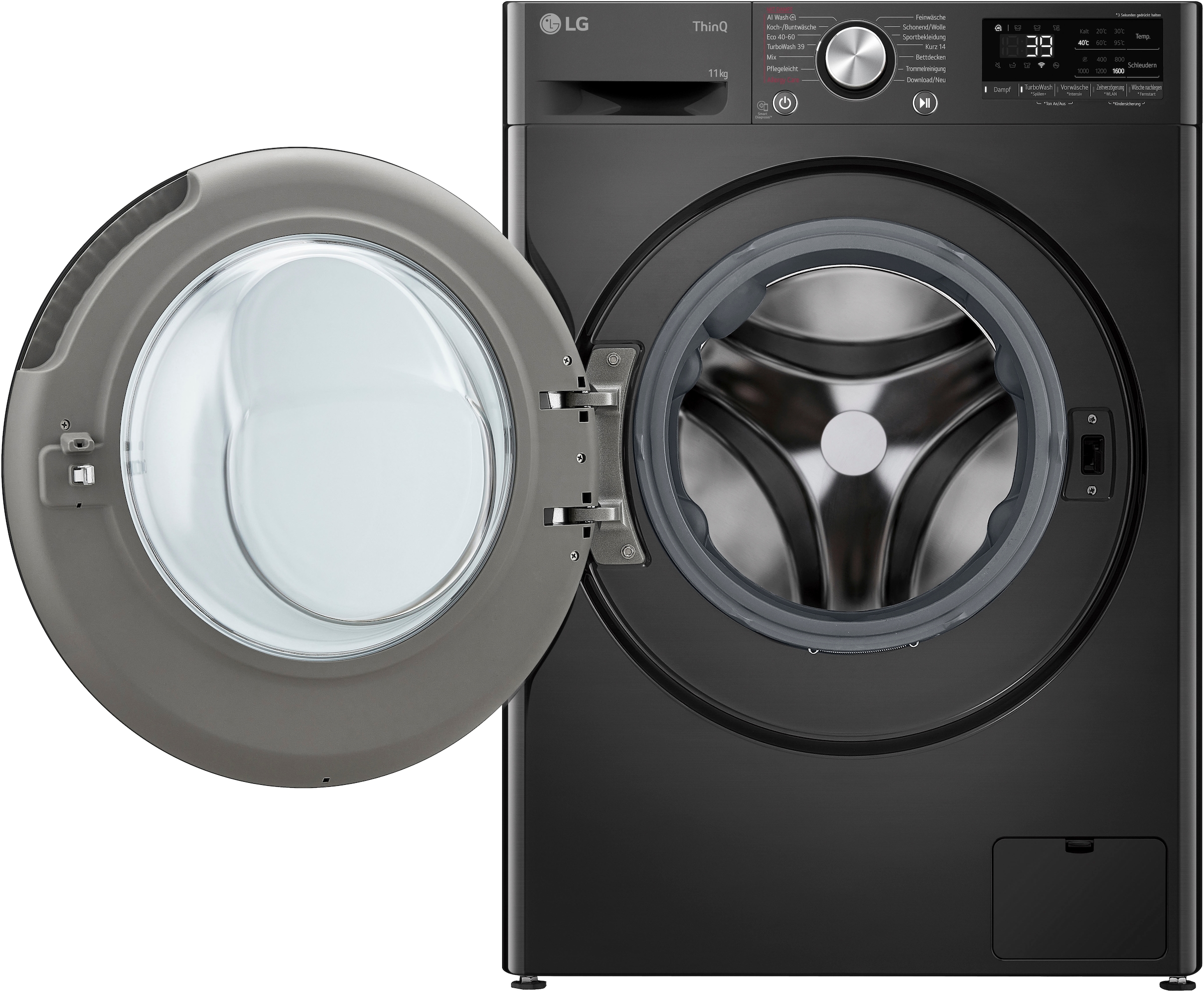 LG Waschmaschine Serie 7 »F6WR701YB«, 11 kg, 1600 U/min, Steam Funktion