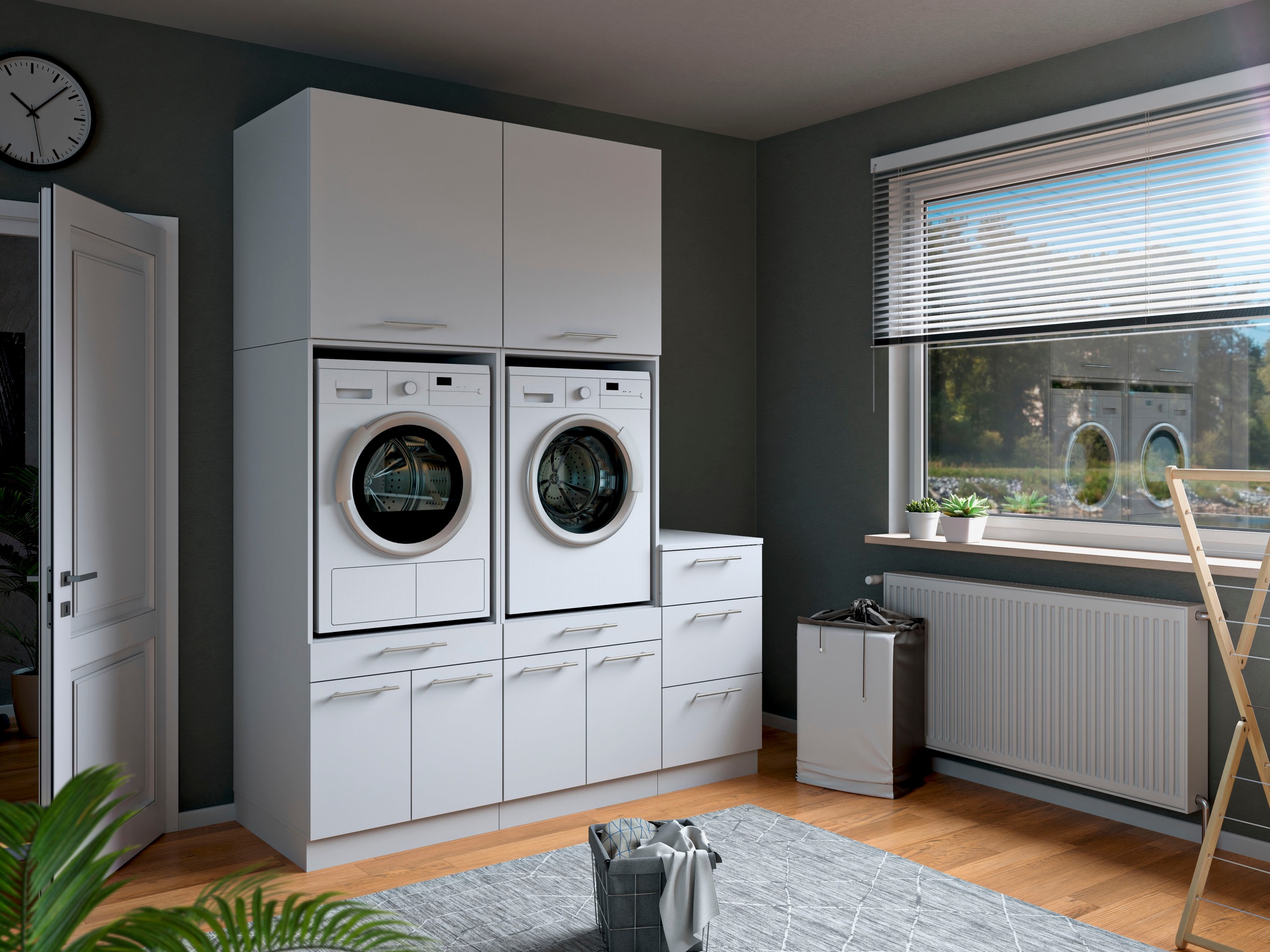 Laundreezy Mehrzweckschrank-Set »Laundreezy, 5-tlg. Mehrzweckschrank-Set B/H/T 186/238/68 cm« 5 Stk. tlg.