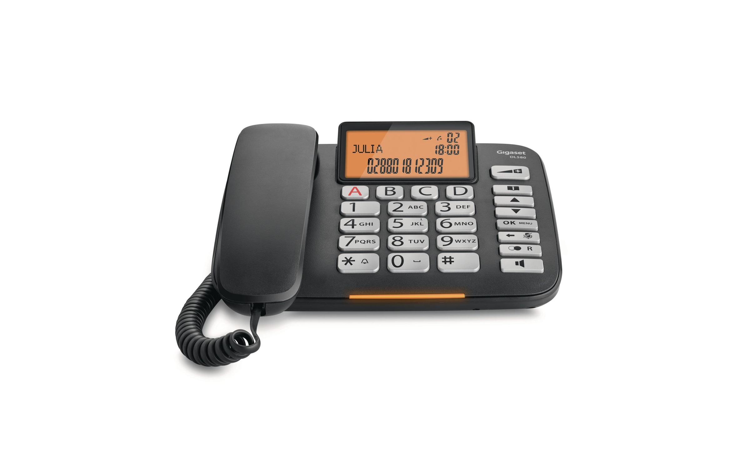 Gigaset Kabelgebundenes Telefon »DL580 Schwarz« ( )