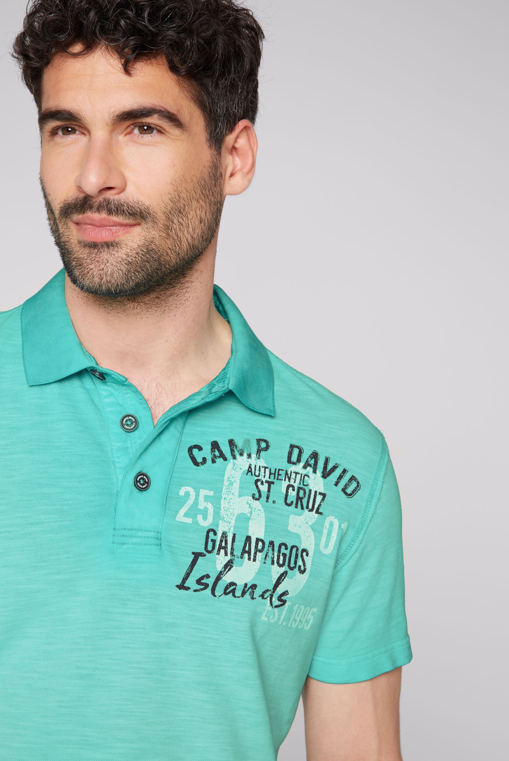 CAMP DAVID Poloshirt, aus Baumwolle