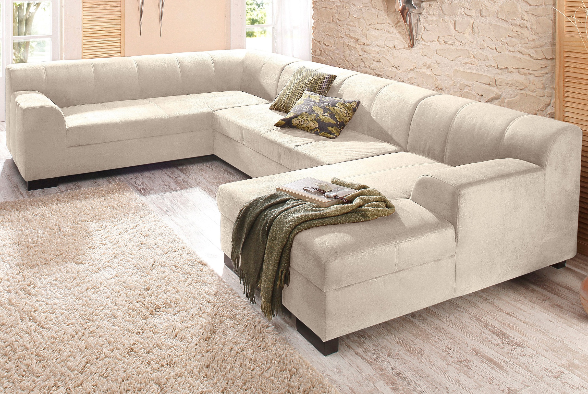 Home affaire Wohnlandschaft »Falk klare Linien, zeitlos und komfortabel, U- günstig online kaufen