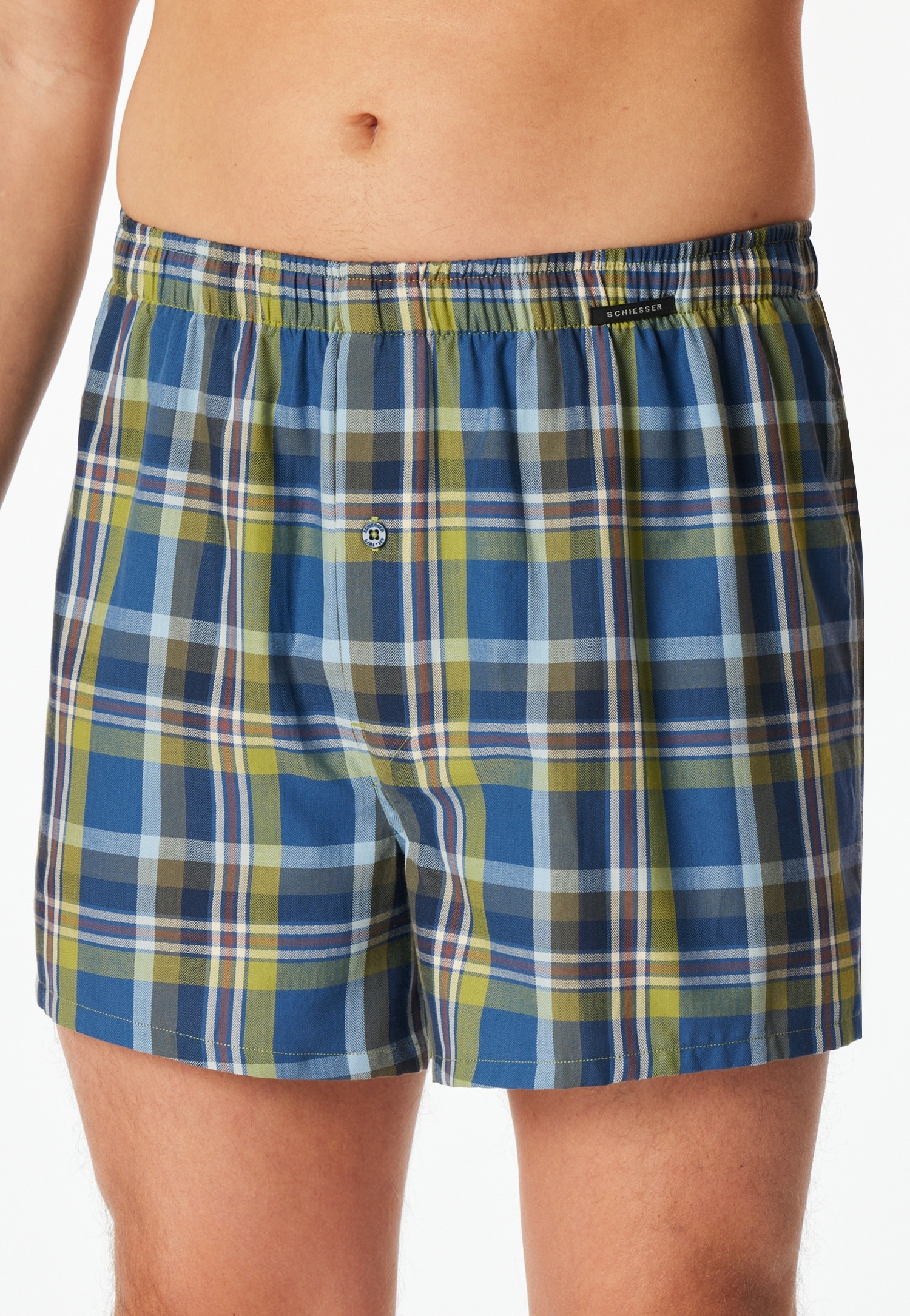 Schiesser Weiter Boxer »Boxershorts Multipack« Eingriff mit Knopf, elastischer Bund, lockere Passform