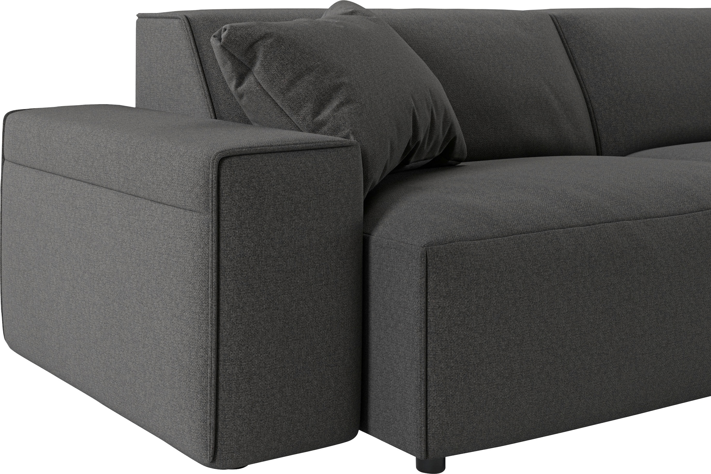 andas Ecksofa »Glimminge L-Form auch in Breitcord, Feincord + Easy care-Bezug,«, Breite 234, Zierkissen