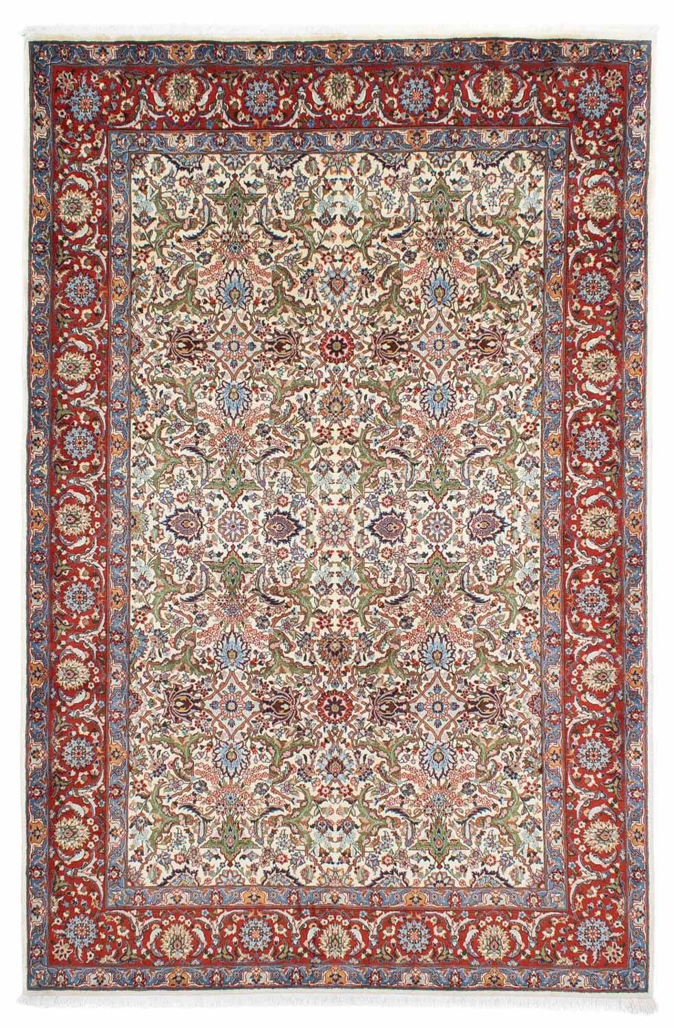 morgenland Wollteppich »Golpayegan Blumenmuster Beige 306 x 207 cm«, rechte günstig online kaufen