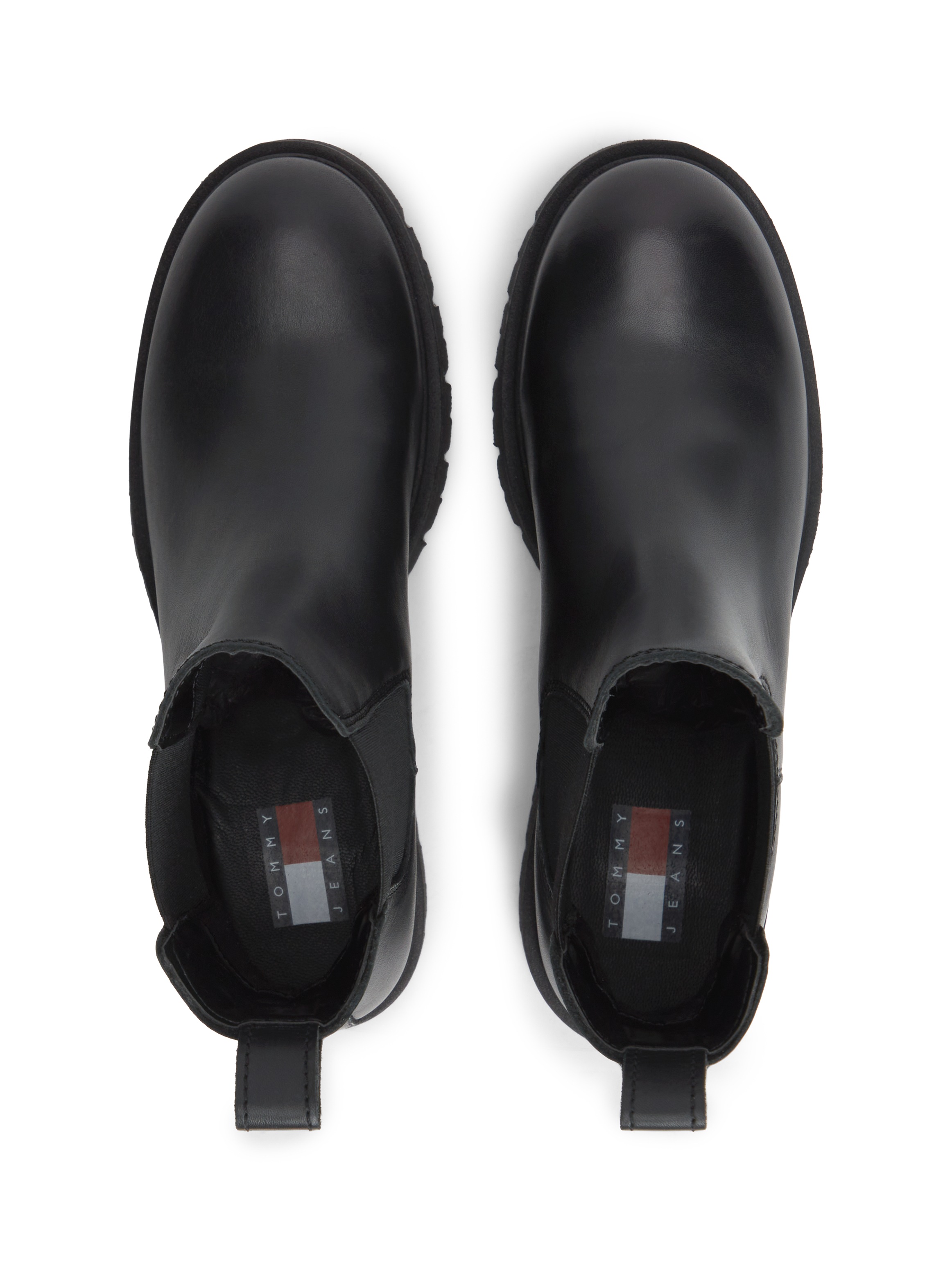 Tommy Jeans Chelseaboots »TJW CLEATED CHELSEA BOOTS«  Blockabsatz, Schlupfboots mit zweckmäßiger Anziehlasche