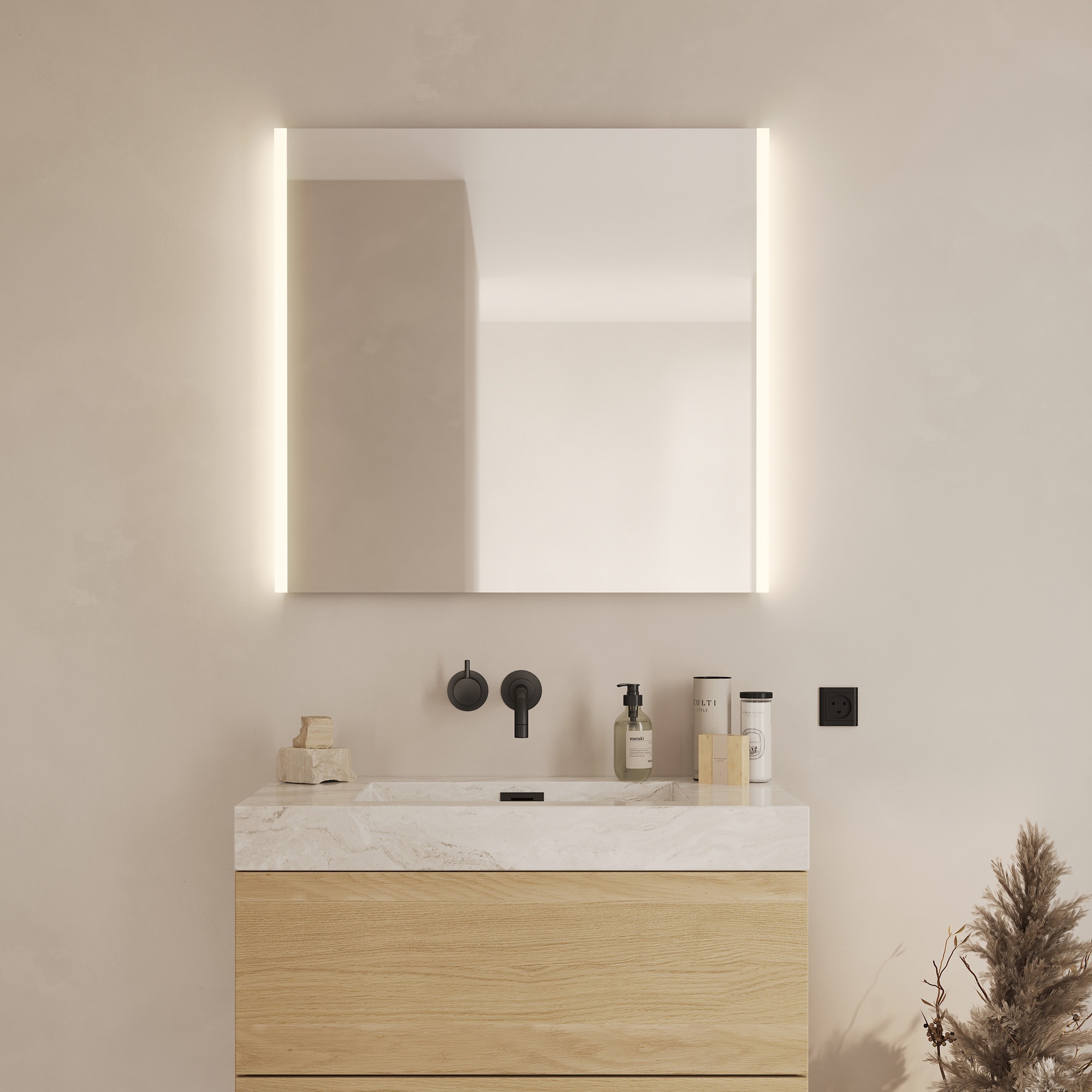 Loevschall Badspiegel "Lago, Spiegel Bundle inkl. Schminkspiegel, Badezimme günstig online kaufen