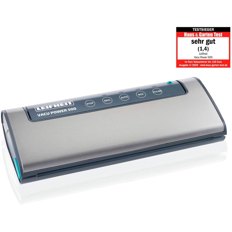 LEIFHEIT Vakuumierer »Vacu Power 500 3236« Rollenbreite 30 cm 120 W edelstahlfarben/anthrazit/türkis