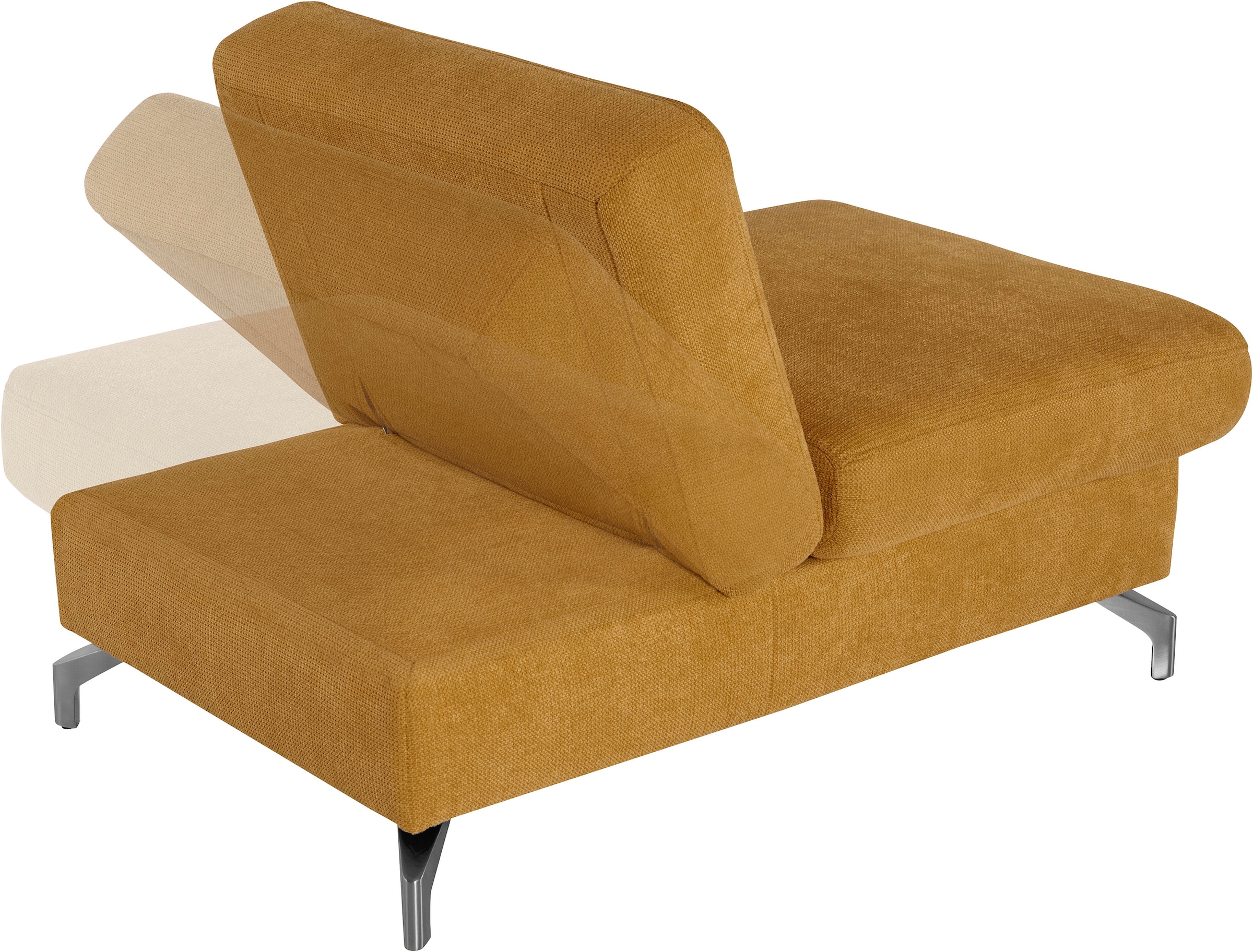 sit&more Hocker »Percy«, Fußhöhe 12 cm, mit Klappfunktion, wahlweise in 2 Fußfarben