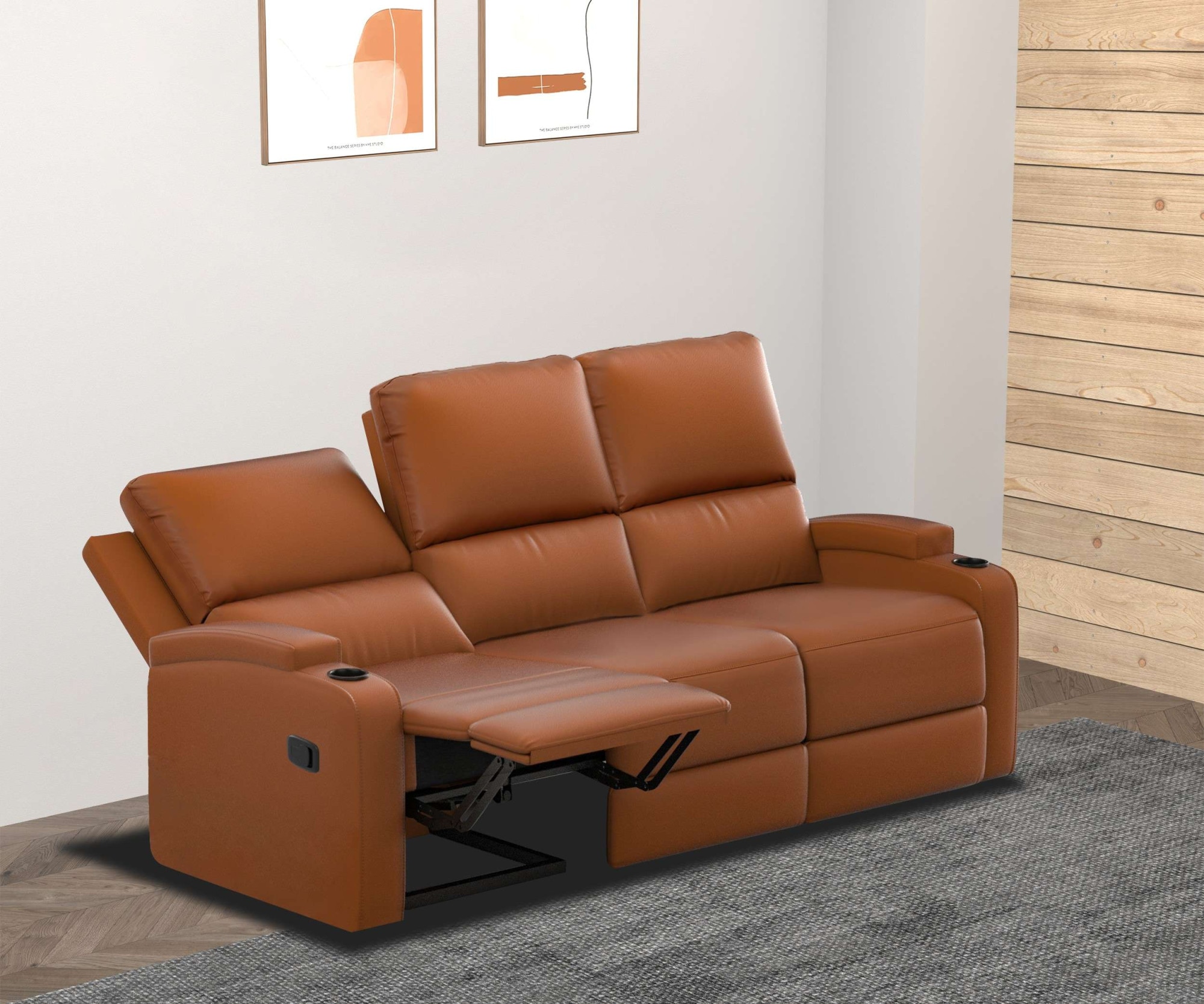 Home affaire 3-Sitzer »Napori« Kinosofa mit 2 x Relaxfunktion und Getränkehalter