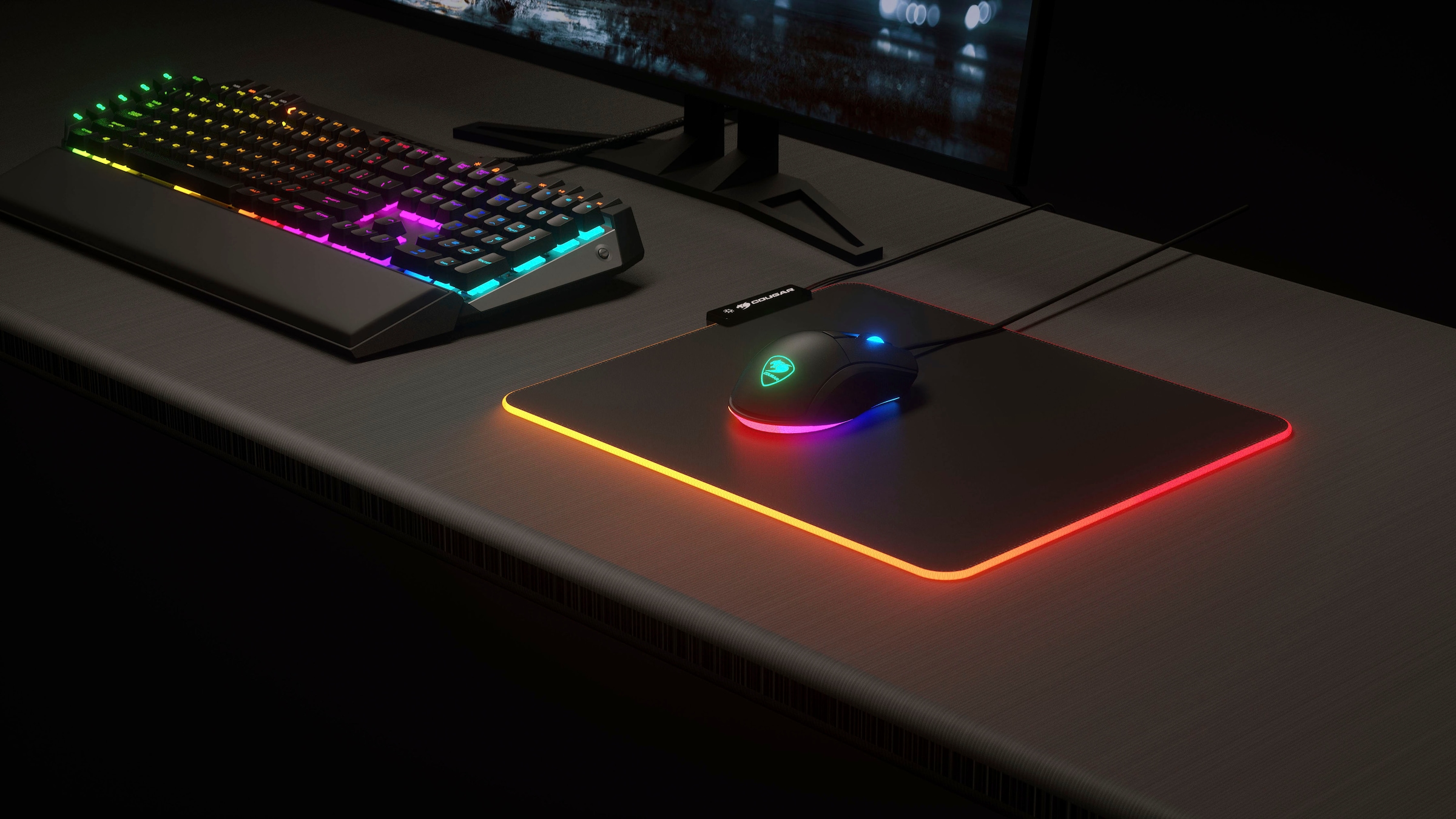 Cougar Gaming Mauspad »NEON RGB«