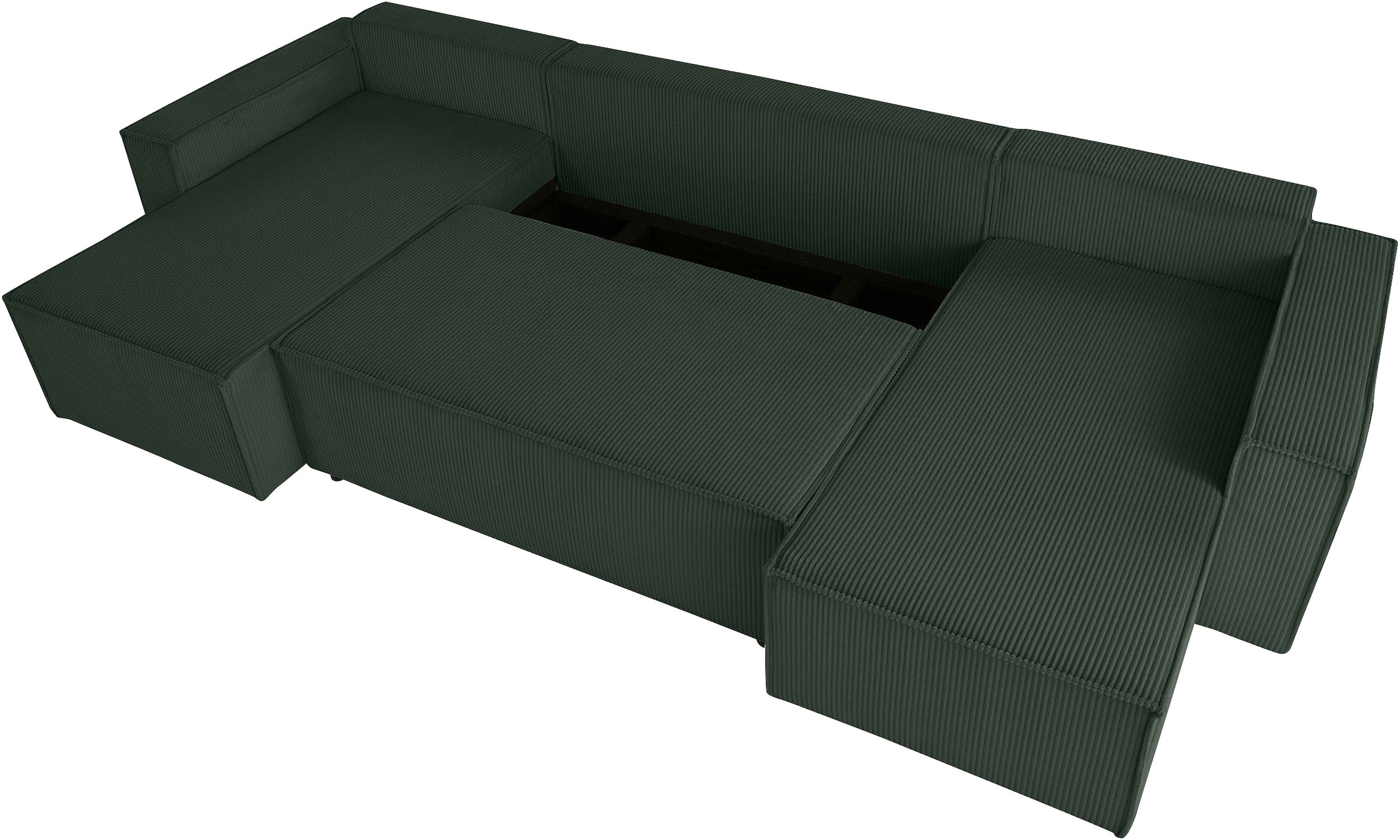 OTTO home Wohnlandschaft »CASSI L-Form, 311cm - OTTO. Verlässliche Qualität.« Schlaffunktion (133/270), Bettkasten, Cord, Unser Tiefpreis