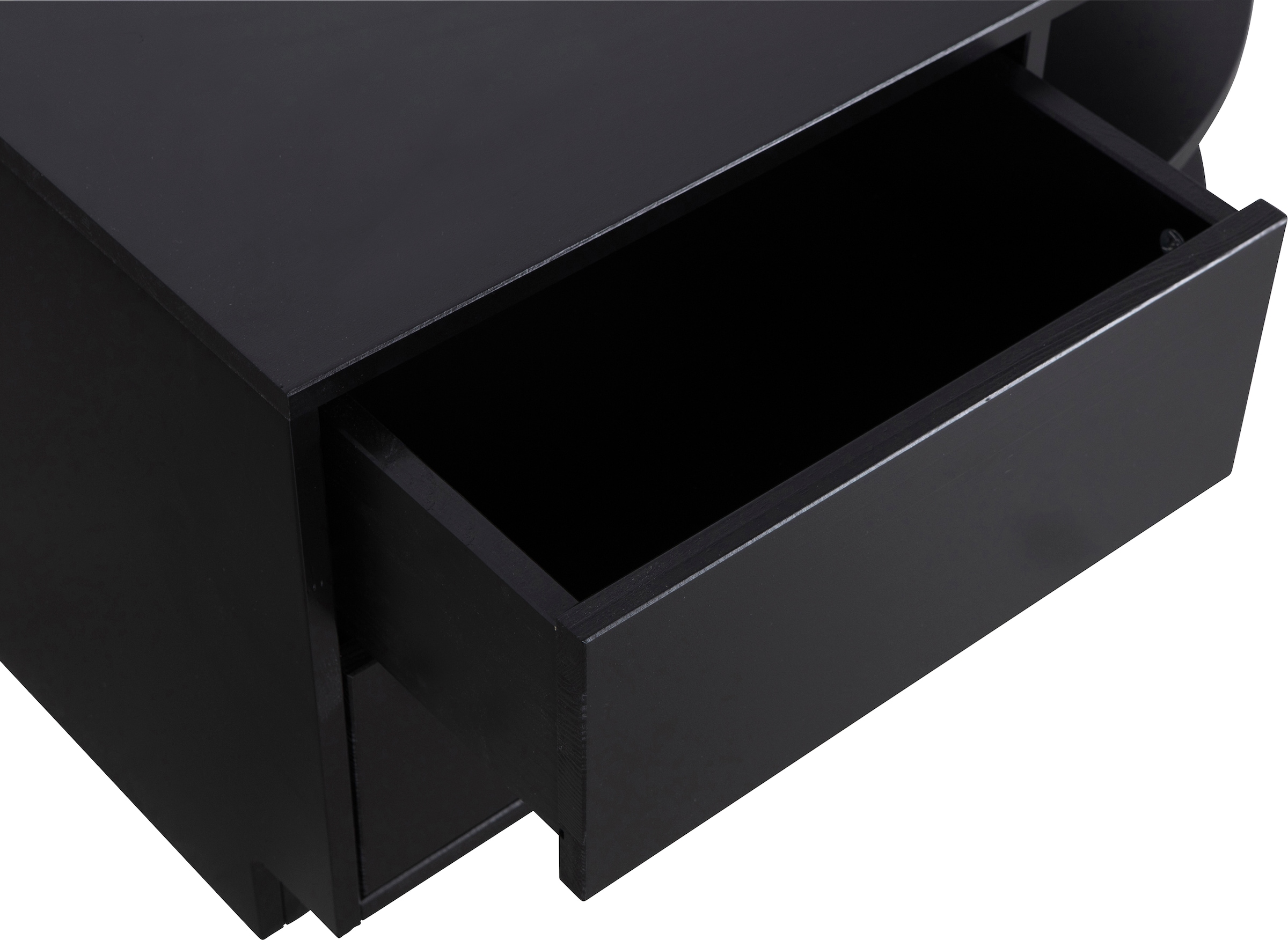 WOOOD Lowboard »Finca, Kommode mit abgerundeten Abschlussregal«, mit modernem Push-to-Open-System, Breite 78 cm