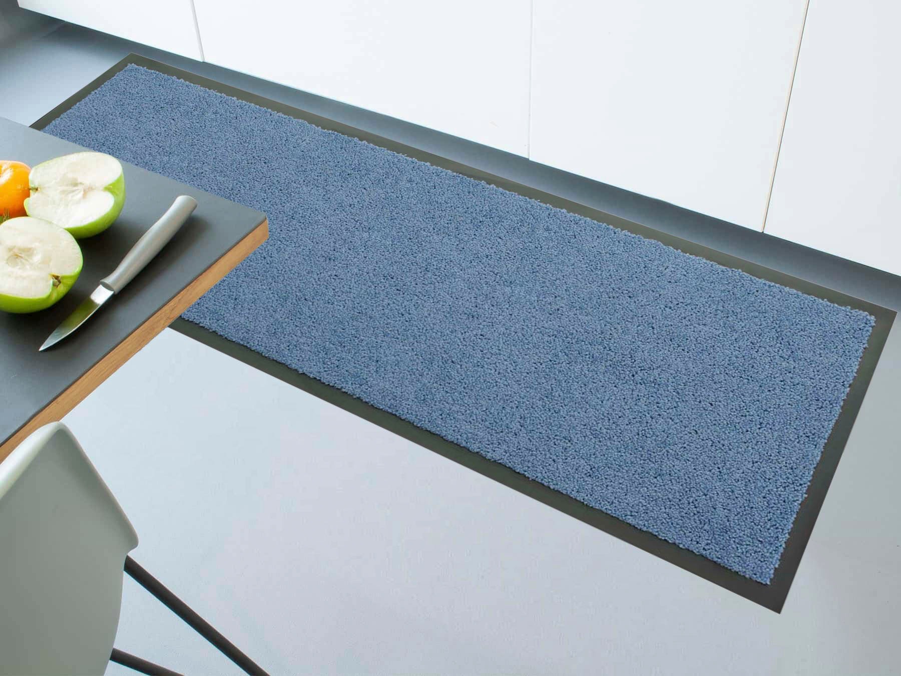 Primaflor-Ideen in Textil Küchenläufer »DANCER, Made in Netherlands«, rechteckig, 6 mm Höhe, Läufer, Uni-Farben, große Farbauswahl, rutschhemmend, waschbar, Küche