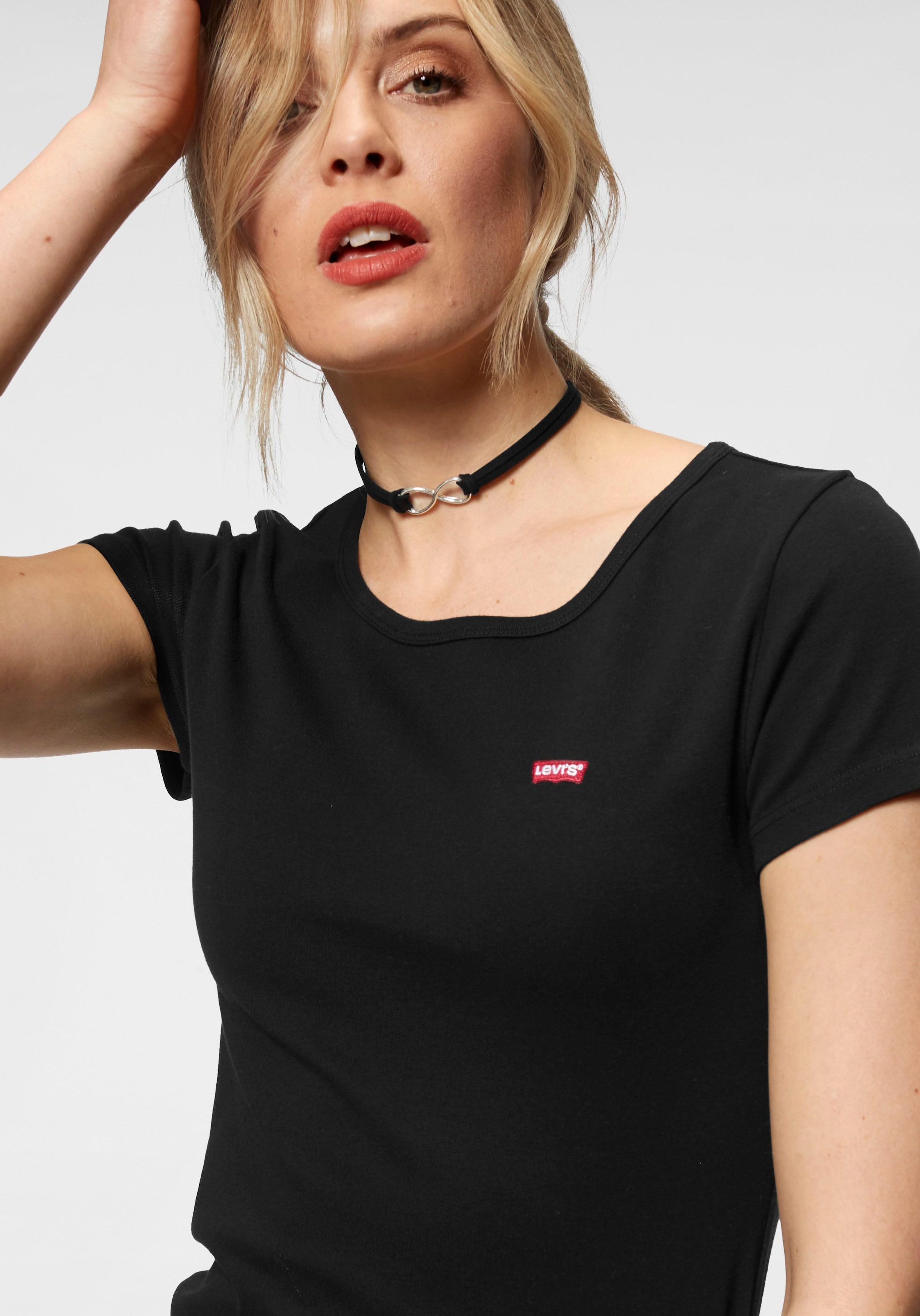 Levi's® T-Shirt »Mini-Logo«, (Packung, 2 tlg.), mit kleiner Markenlogo-Stickerei auf der Brust