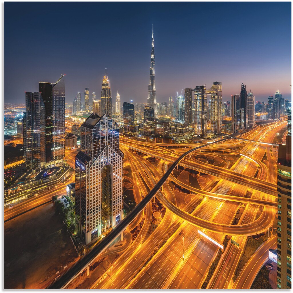 Artland Wandbild »Skyline Dubai«, Bilder von Asien, (1 St.)