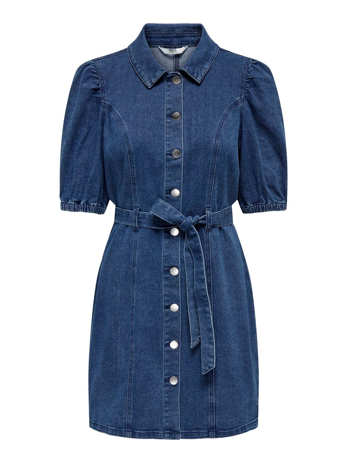 ONLY Jeanskleid »ONLVIBBE SS BELT DNM DRESS NOOS«