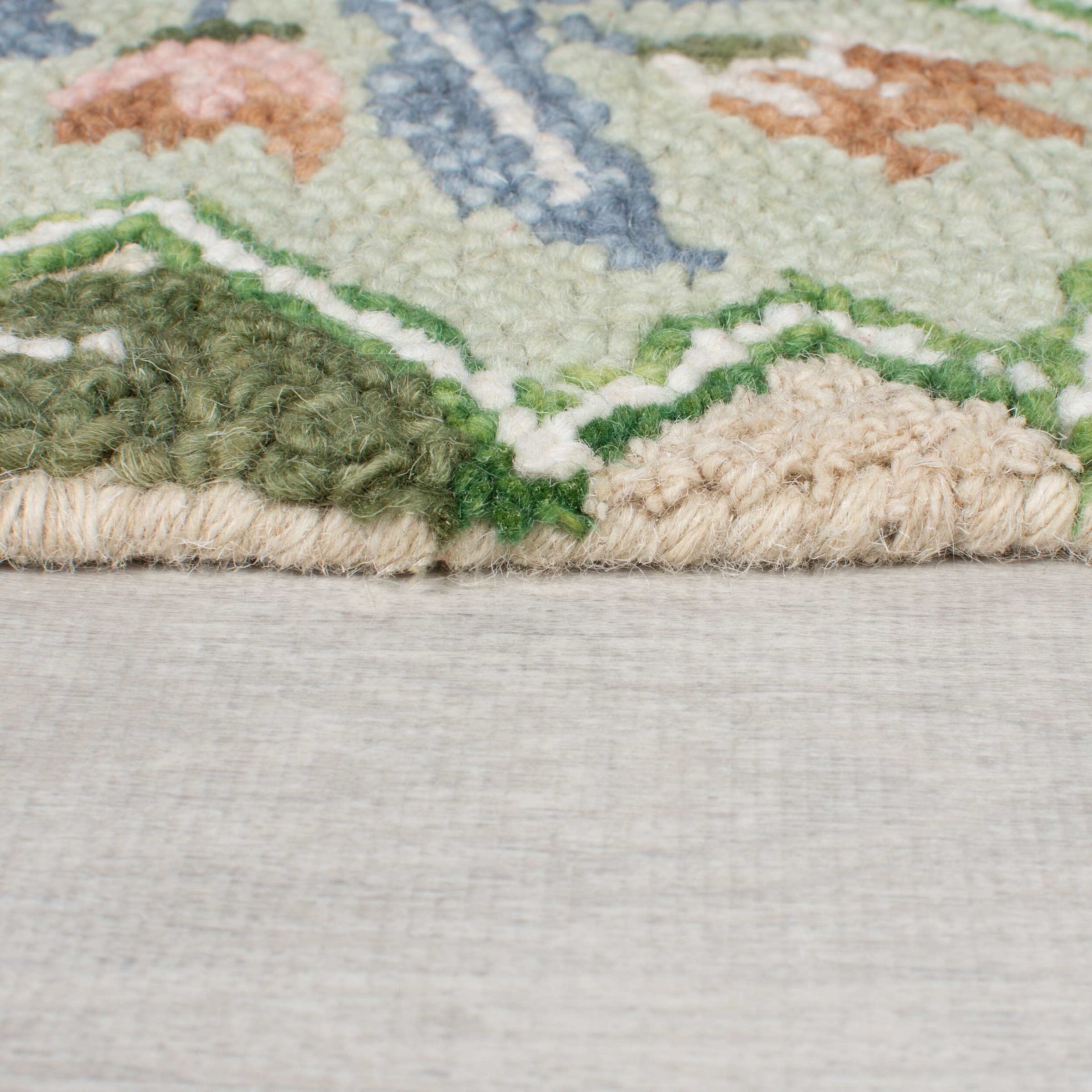 FLAIR RUGS Wollteppich »Bryony Floral«, rechteckig, 10 mm Höhe, Floraler Wollteppich