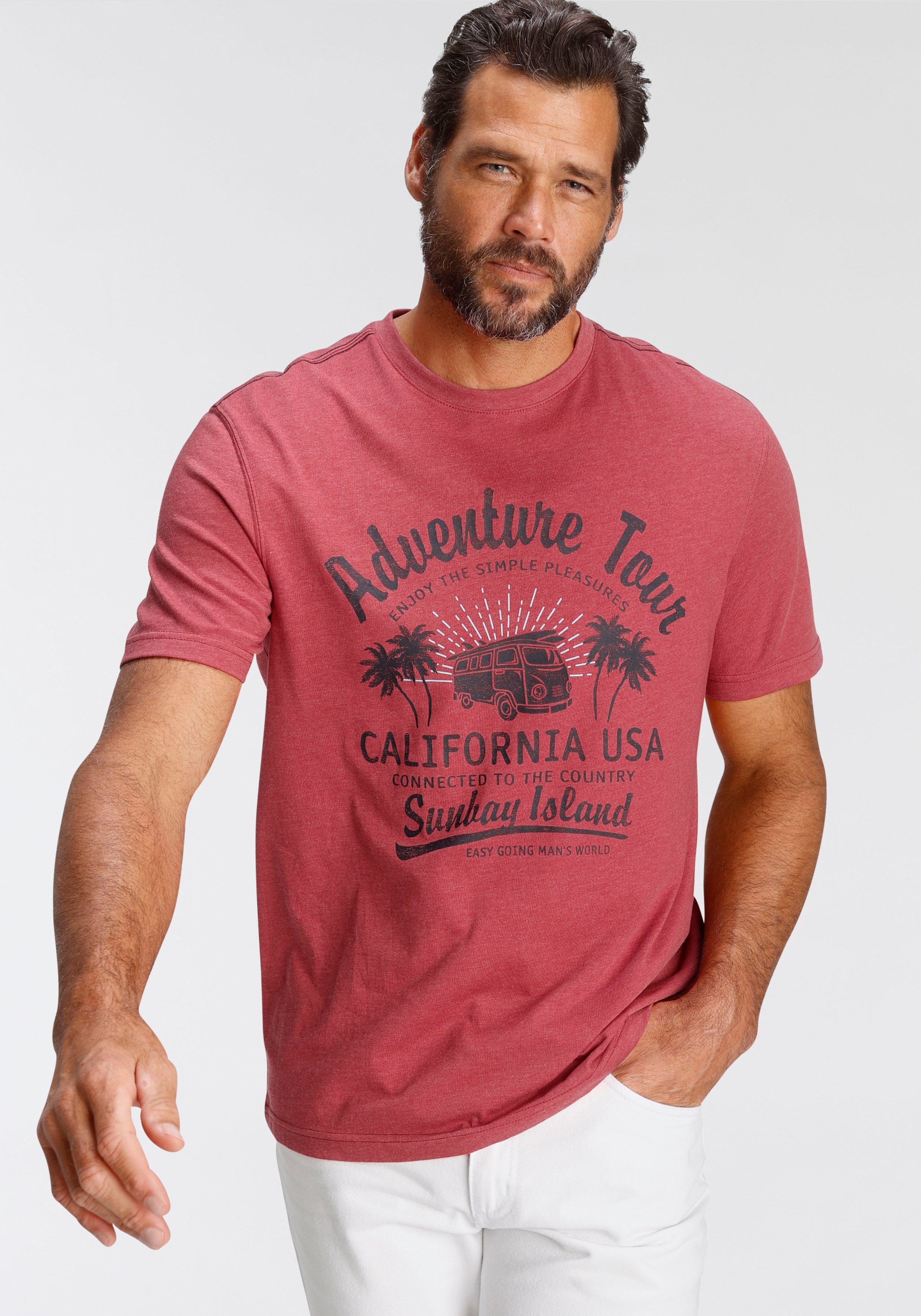 Man's World T-Shirt, mit großflächigem Print kaufen