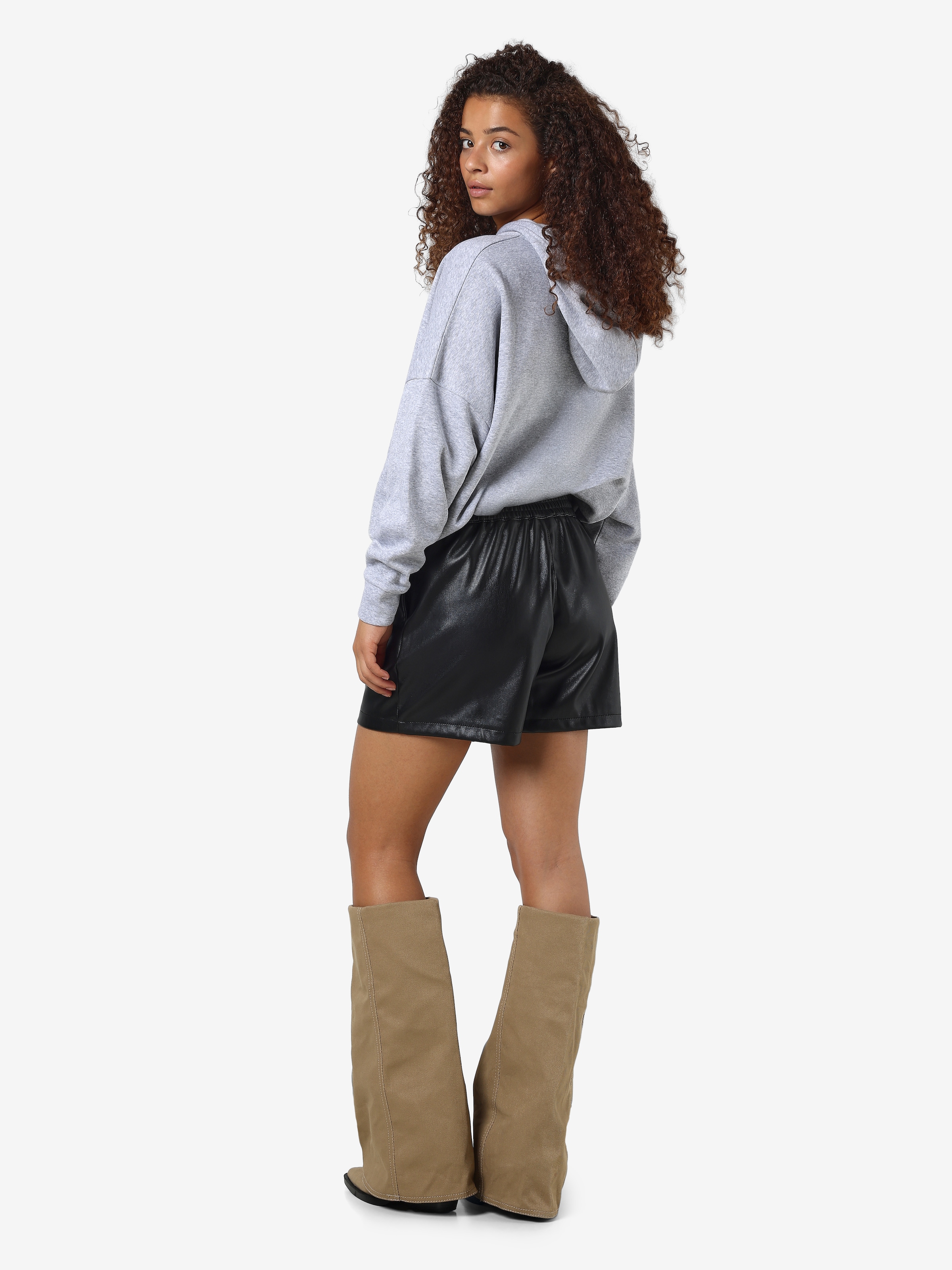 Noisy may Shorts »NMANDY PU HW SHORTS WVN NOOS«