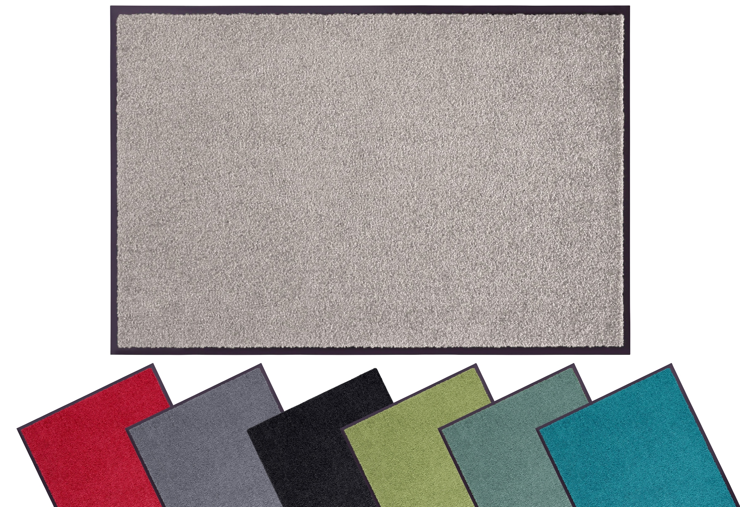 my home Fußmatte »Clean & Walk«, rechteckig, 7 mm Höhe, Schmutzfangmatte, T günstig online kaufen