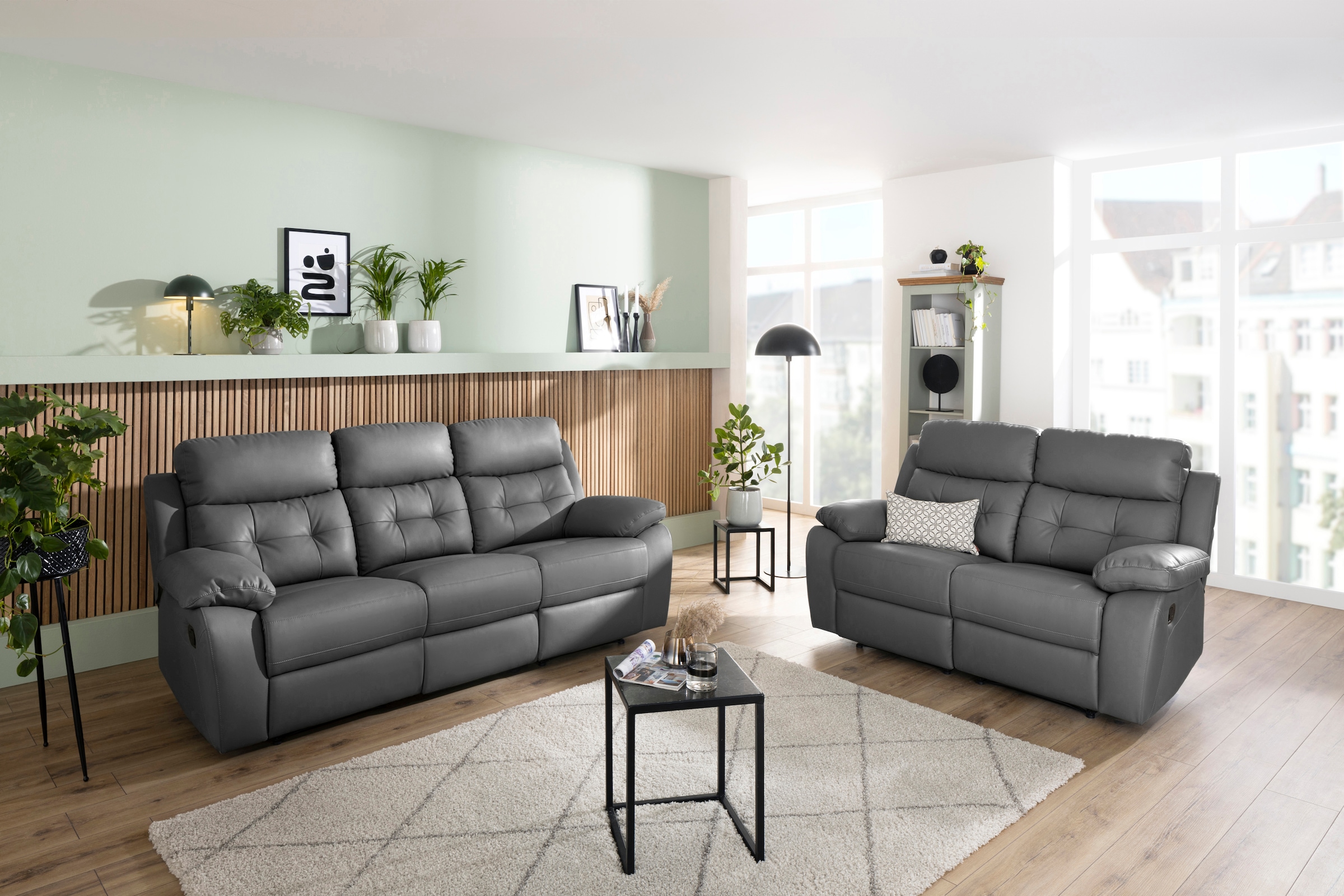 Home affaire 3-Sitzer »Lannilis« mit manueller und elektrischer Relaxfunktion