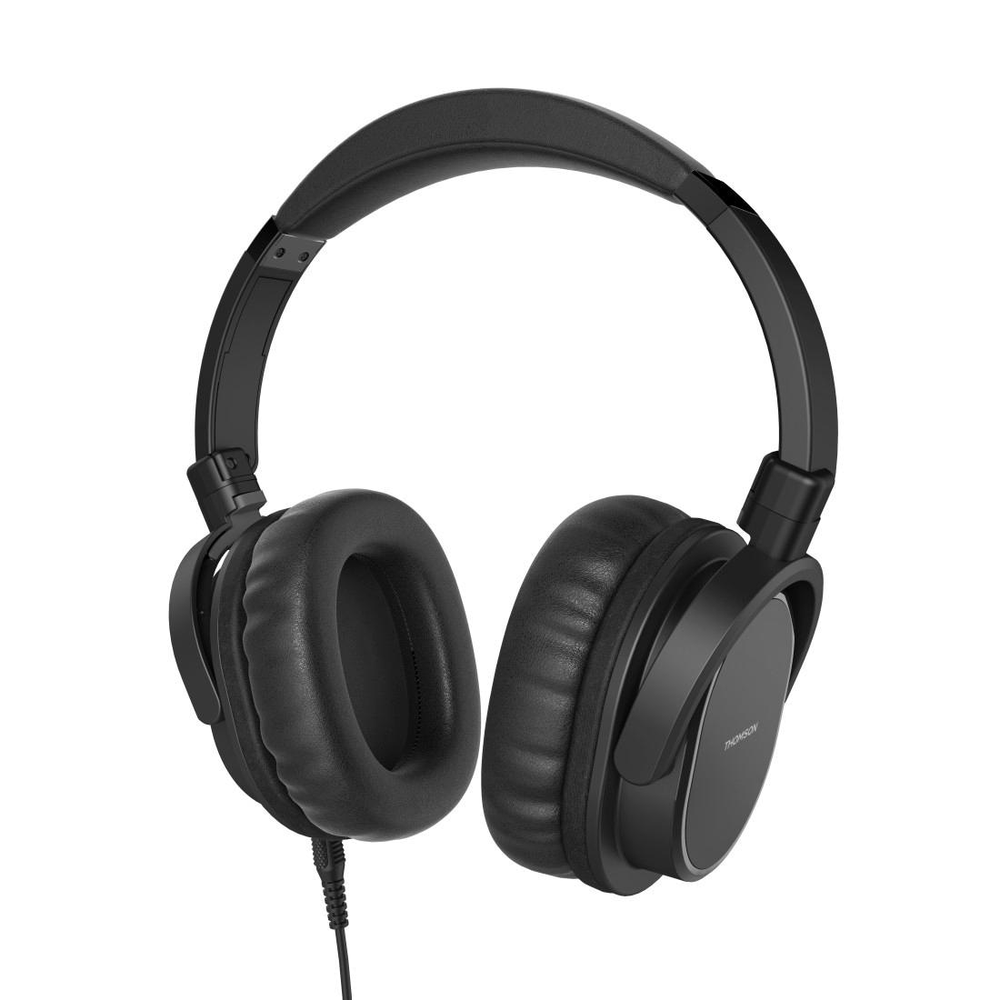 Thomson On-Ear-Kopfhörer Kopfbügel kaufen auf mit Over-Ear Mikrofon, Headset 2 langes und »TV Kabel«, Raten Ohrmuscheln Seniorenkopfhörer, gepolsterte Lautstärkeregler