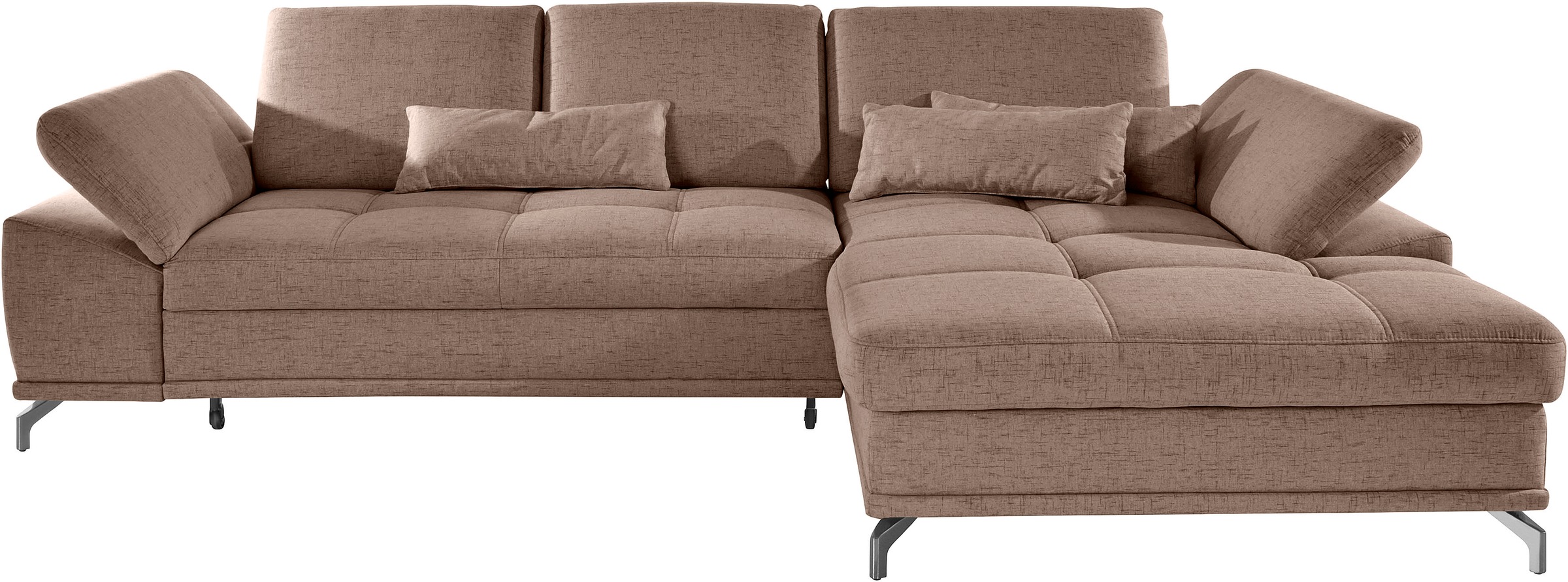 PLACES OF STYLE Ecksofa »Costello L-Form, B: 301 cm mit Sitztiefen-, Armtei günstig online kaufen