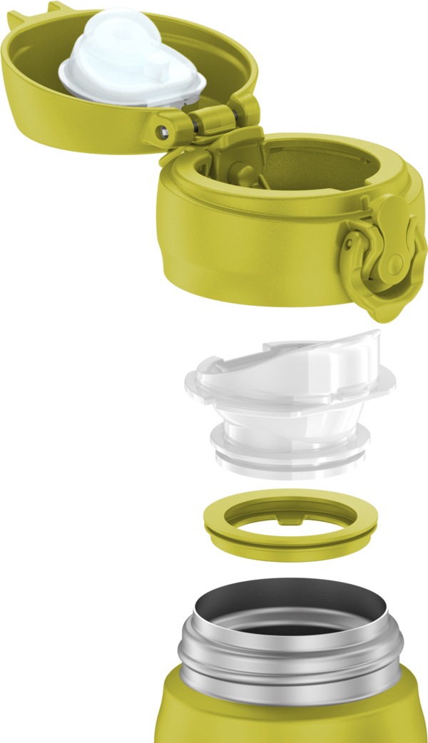 THERMOS Isolierflasche »ULTRALIGHT BOTTLE, doppelwandiger Edelstahl, spülmaschinenfest« 10h heiß & 20h kalt, zerlegbares Safe Flow Lid