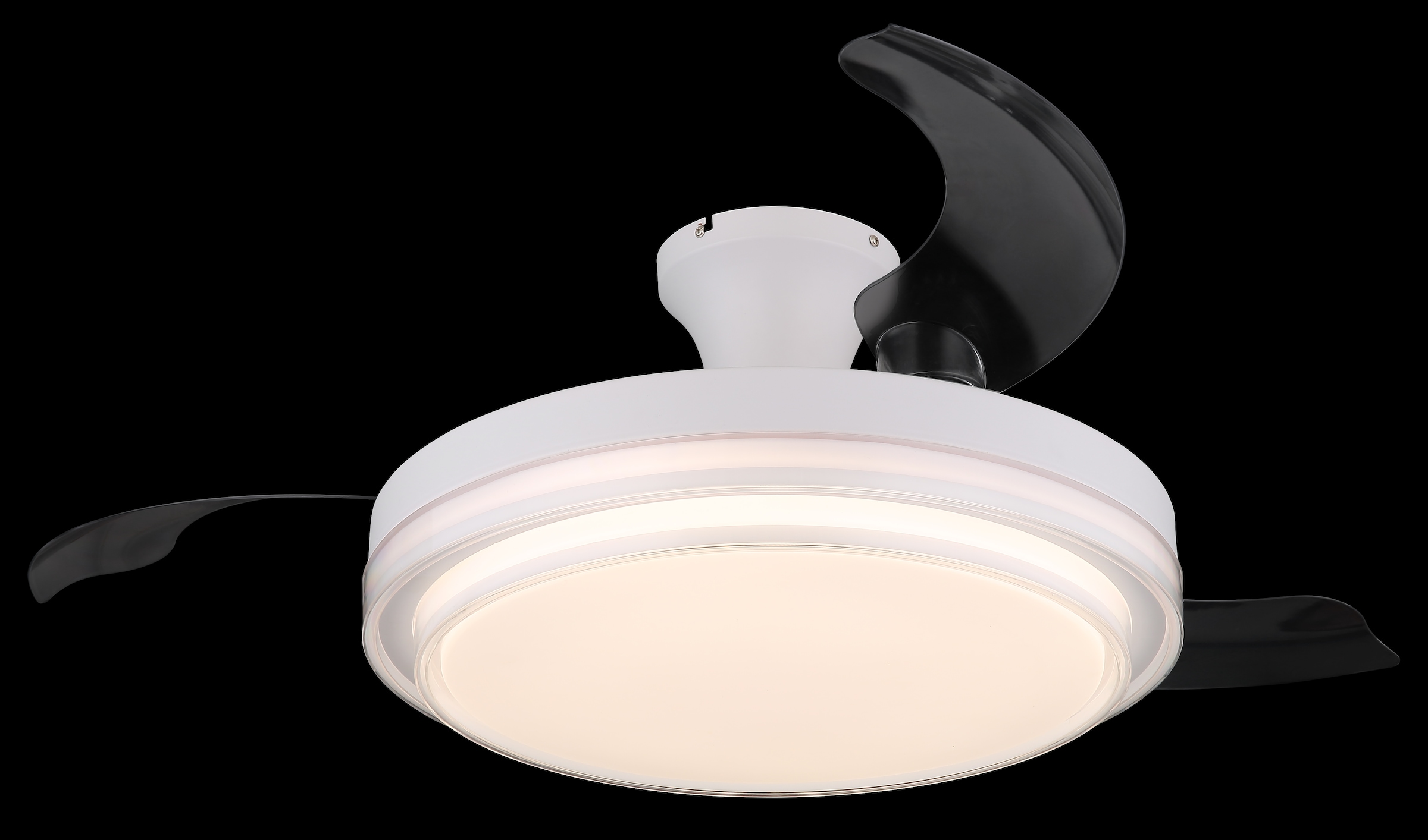 GLOBO LIGHTING Deckenleuchte »BELIZ«, Leuchtmittel LED-Modul | LED fest integriert, Ventilator / Schlafzimmer / Wohnbereich / Büro / weiß / 3 Flügel