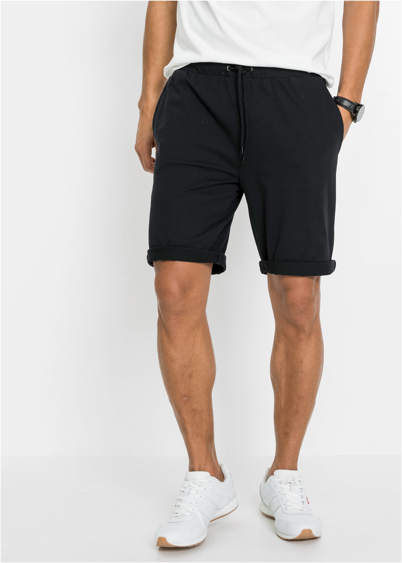 bonprix Shorts  aus Baumwolle und Polyester, Regular Fit, leichte Qualität