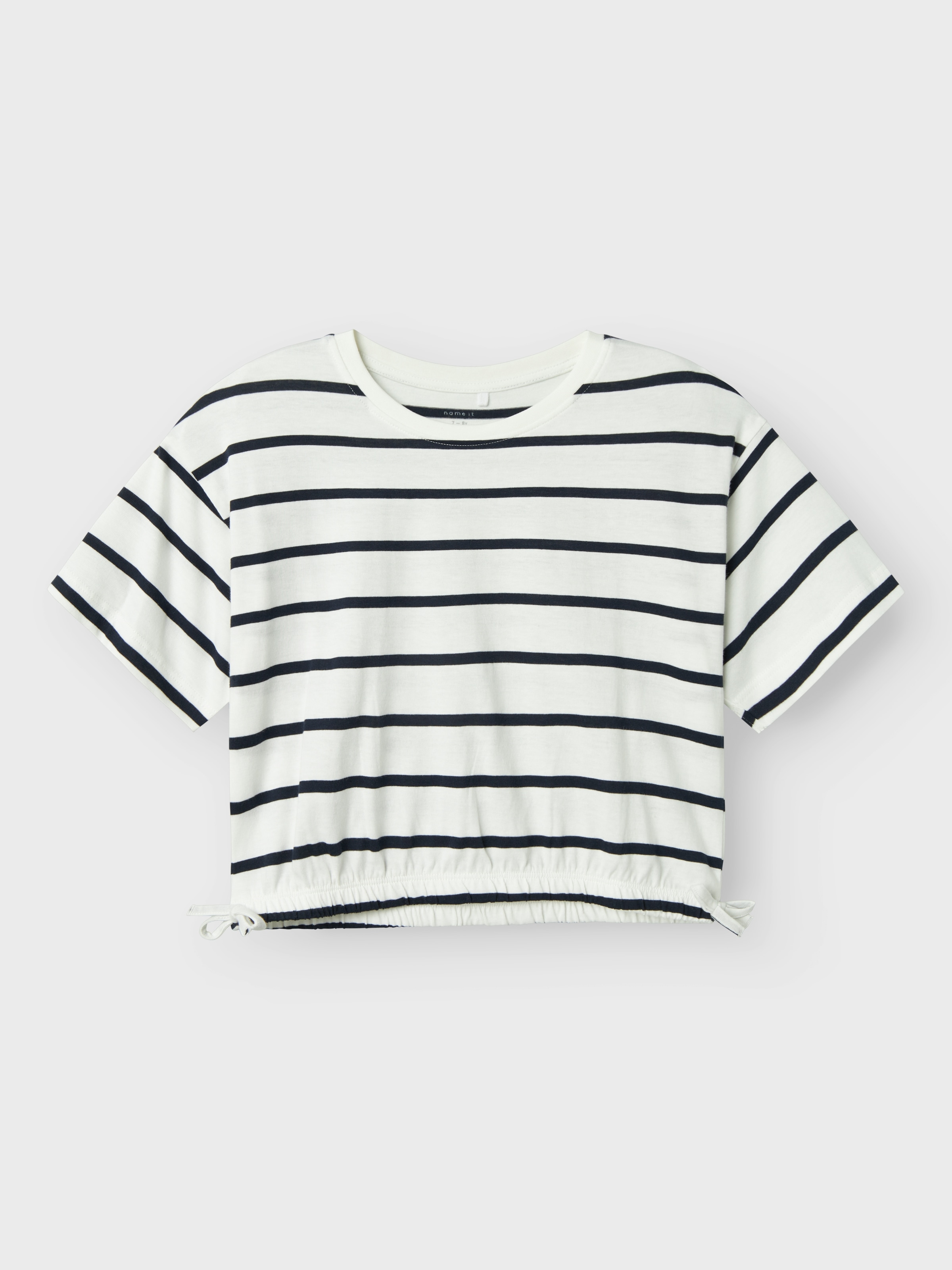 Name It T-Shirt »NKFFUNION SS CROPPED BOXY TOP NOOS«, mit Kordelzug in der Taille