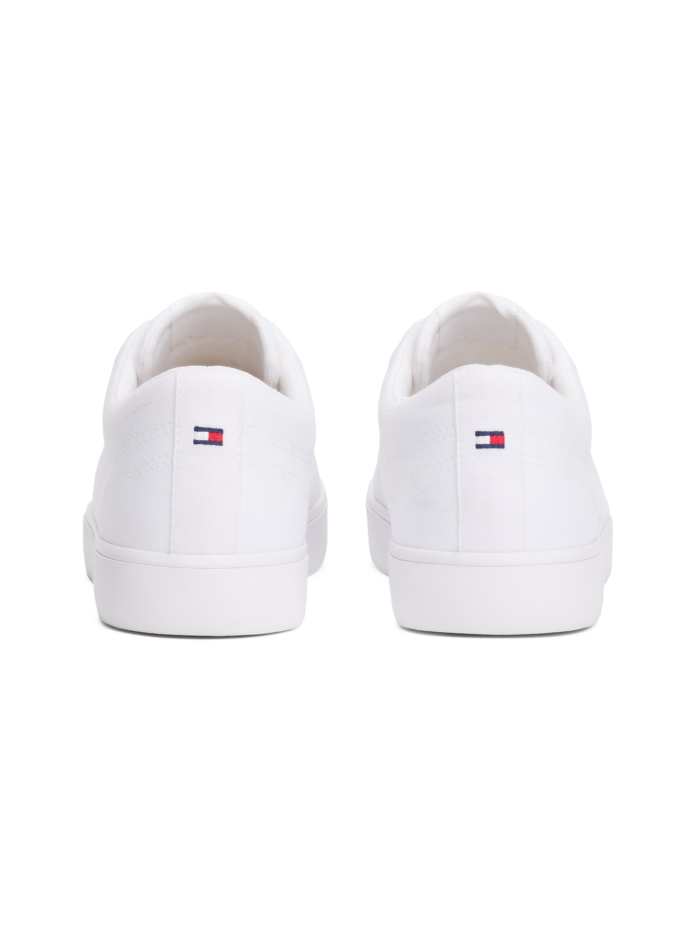 Tommy Hilfiger Sneaker »TH HI VULC LOW CORE CANVAS«, Freizeitschuh, Halbschuh, Schnürer mit weich gepolstertem Schaftrand