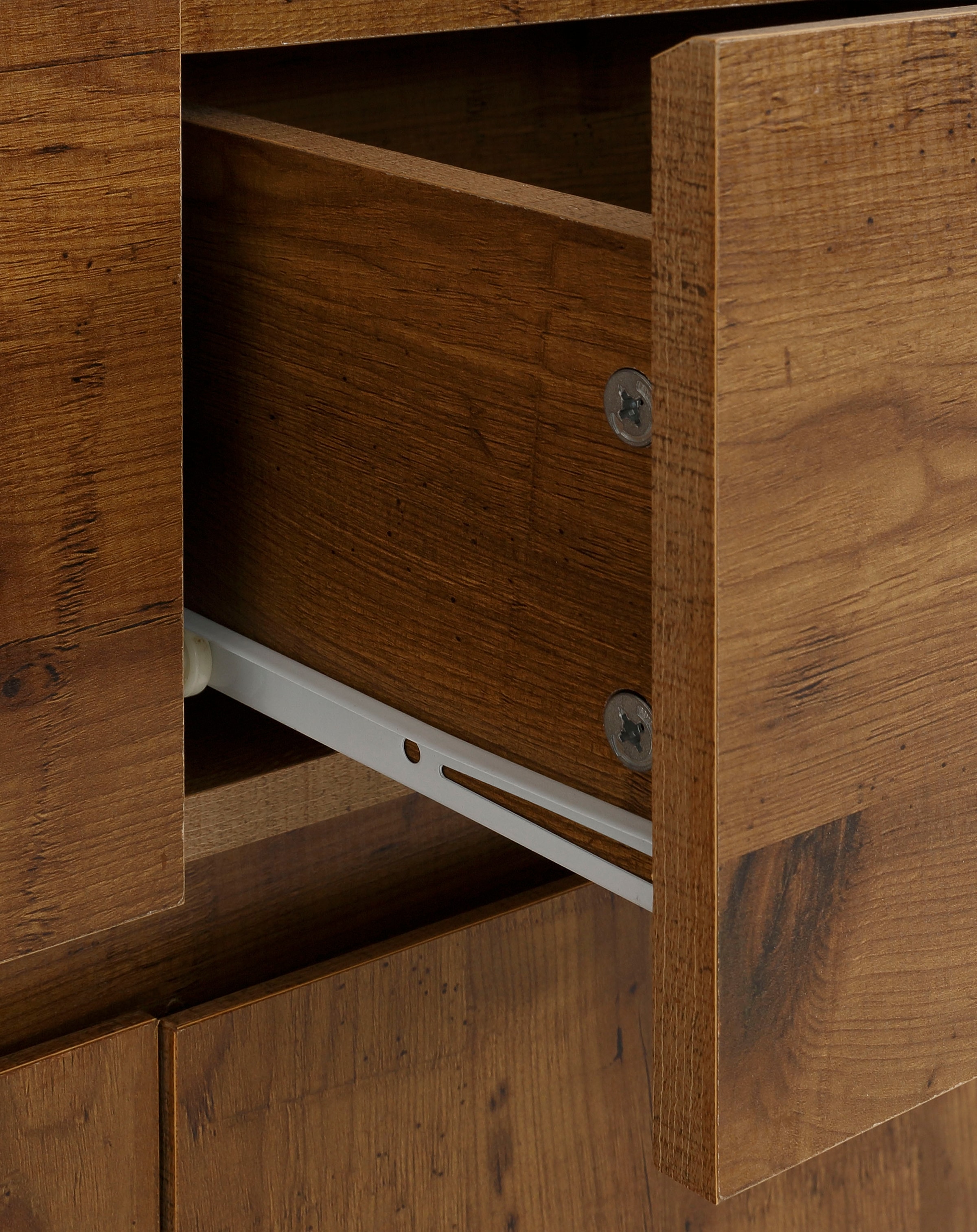 Home affaire Highboard »Maribo«, Kommode im modernen Landhaus-Stil, mit Betontopplatte, Breite 140 cm