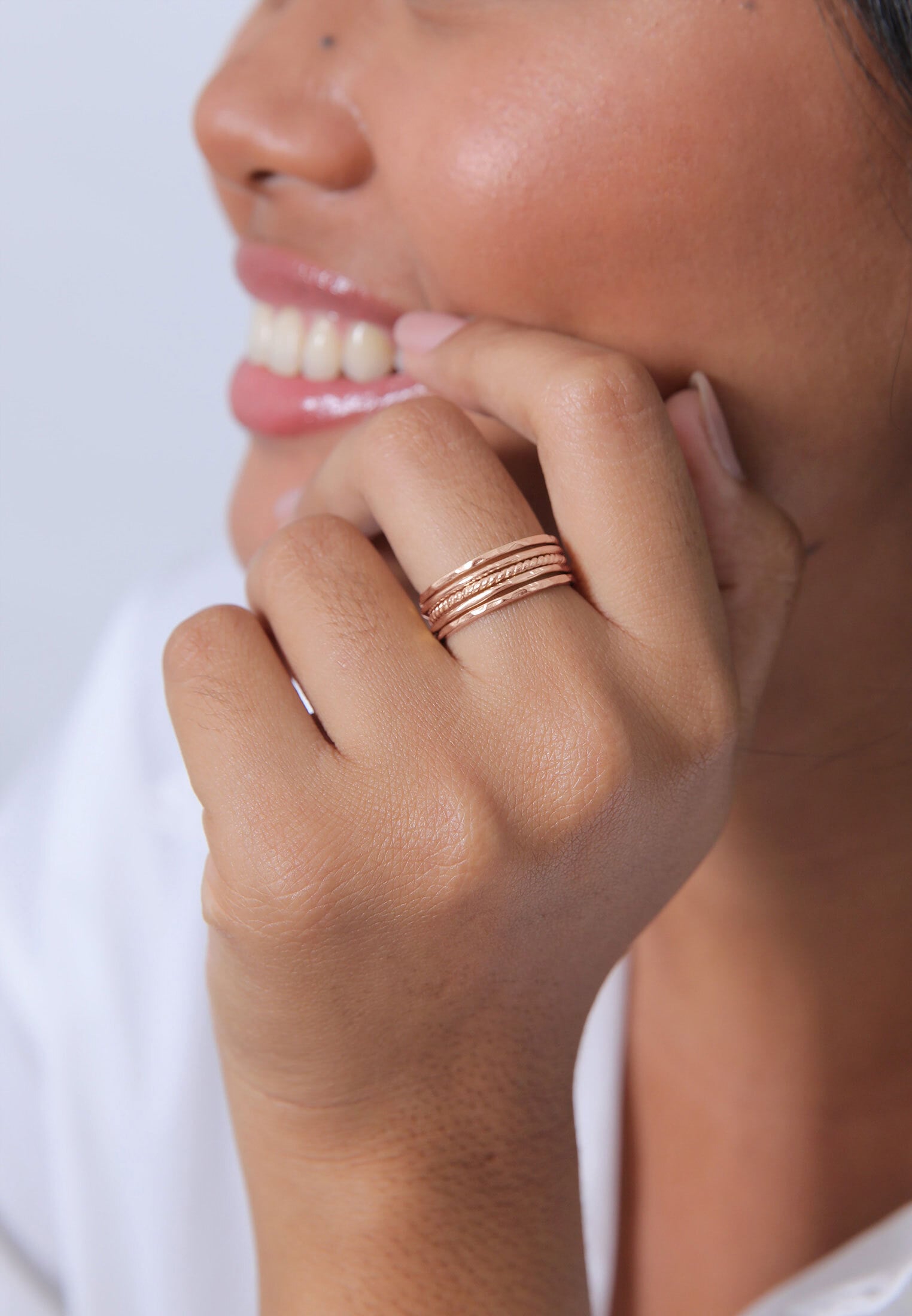 Elli Ring-Set »Stapelring Stacking Boho Set (5 tlg.) 925 Sterling Silber«