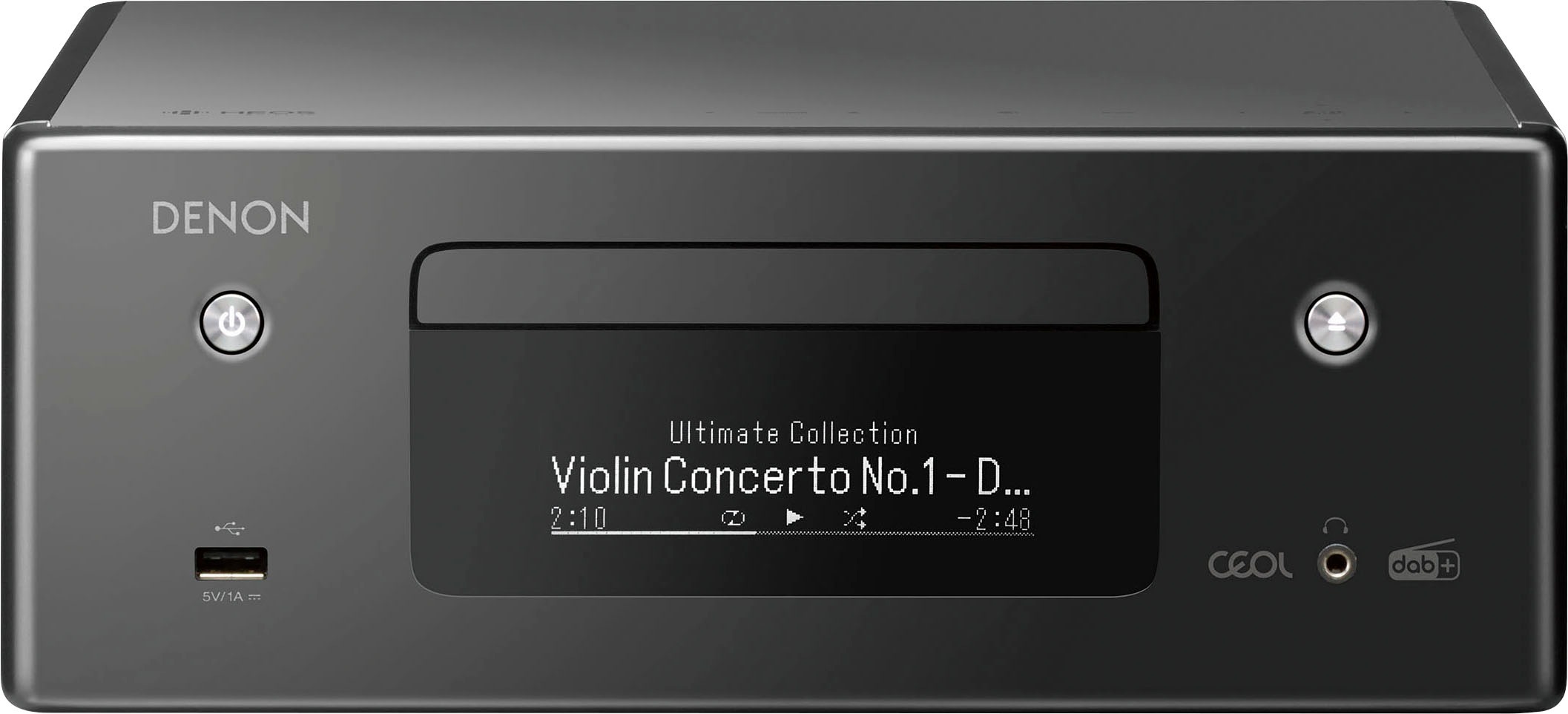 Denon Audio-Receiver »RCD-N11DAB«, (Bluetooth-LAN (Ethernet)-WLAN DAB+-Internetradio-Sprachsteuerung-Sleeptimer)