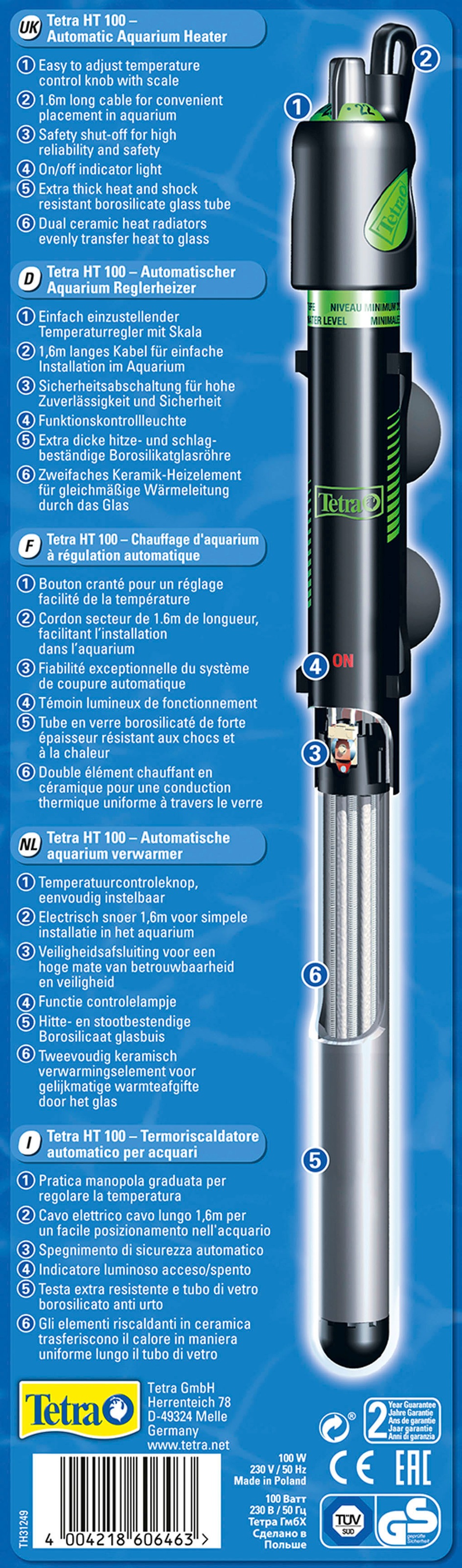 Tetra Regelheizer »HT 100«, fü Aquariengröße von 100-150 l