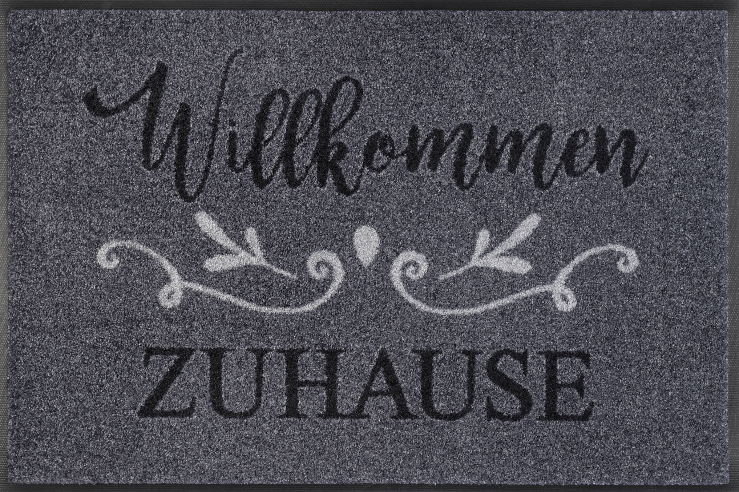 rechteckig, »Willkommen bequem Fußmatte Zuhause«, mit und bestellen In- geeignet, by schnell Outdoor waschbar Schmutzfangmatte, Spruch, wash+dry und Kleen-Tex