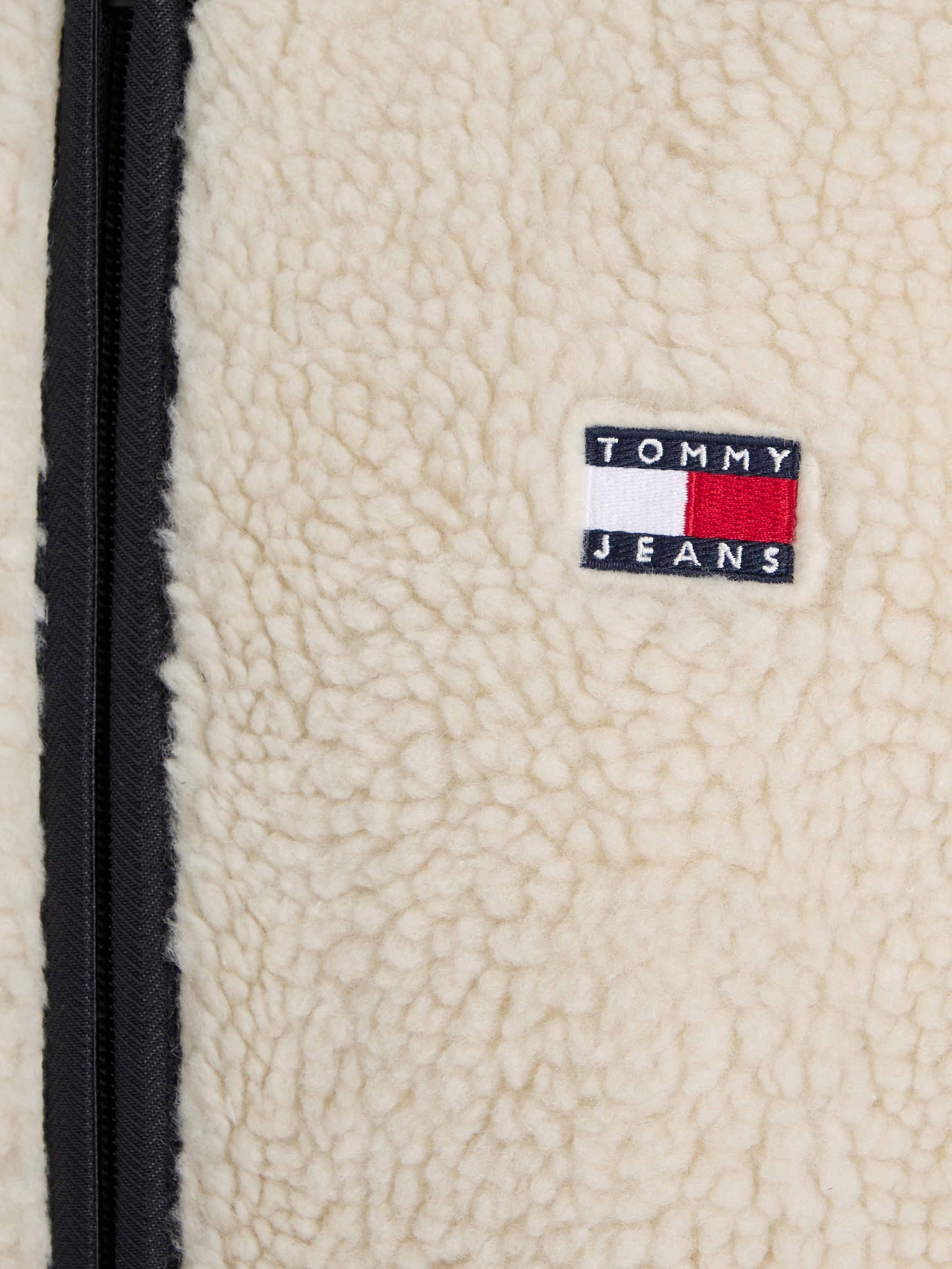 Tommy Jeans Plus Sweatjacke »TJM REG BADGE TEDDY ZIP TRU EXT«, Große Größen