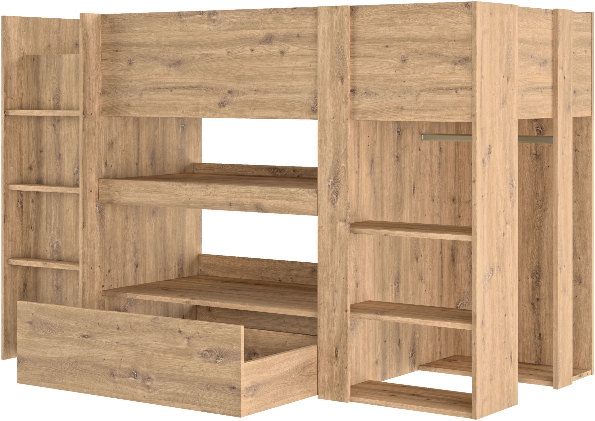 Gami Hochbett »GABIN« Hochbett All-in-One